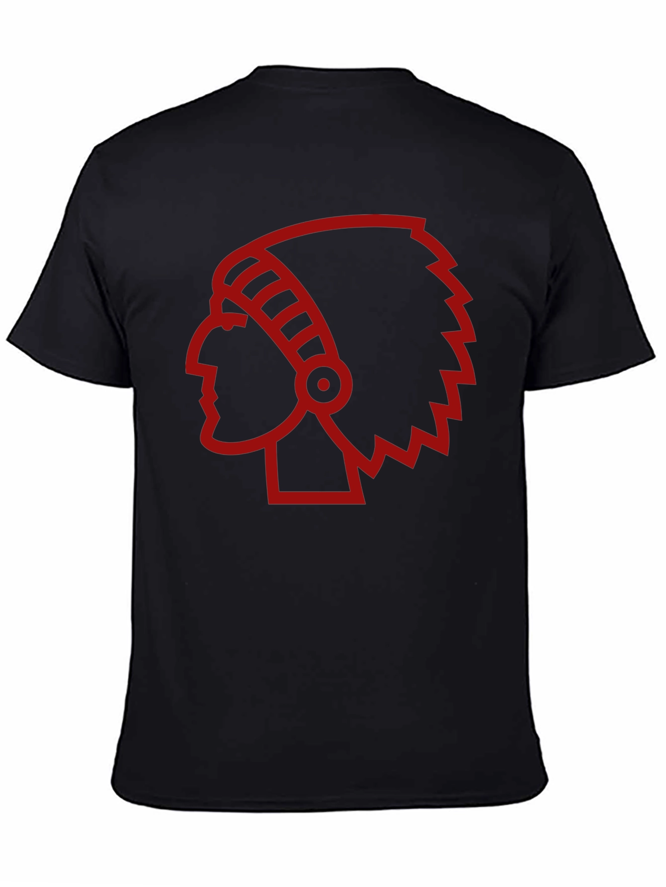 Red Indian Chief Head T-Shirt