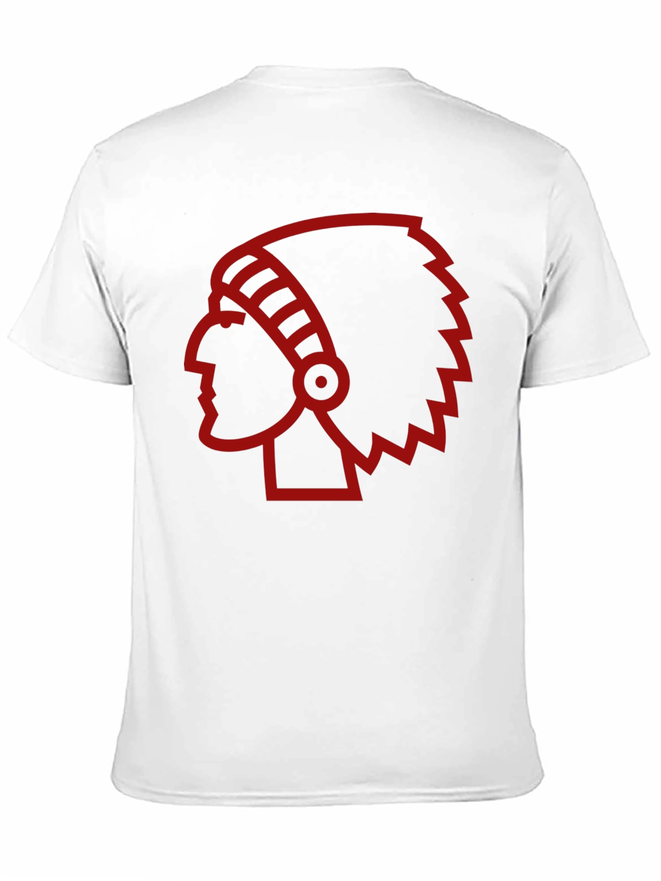 Red Indian Chief Head T-Shirt