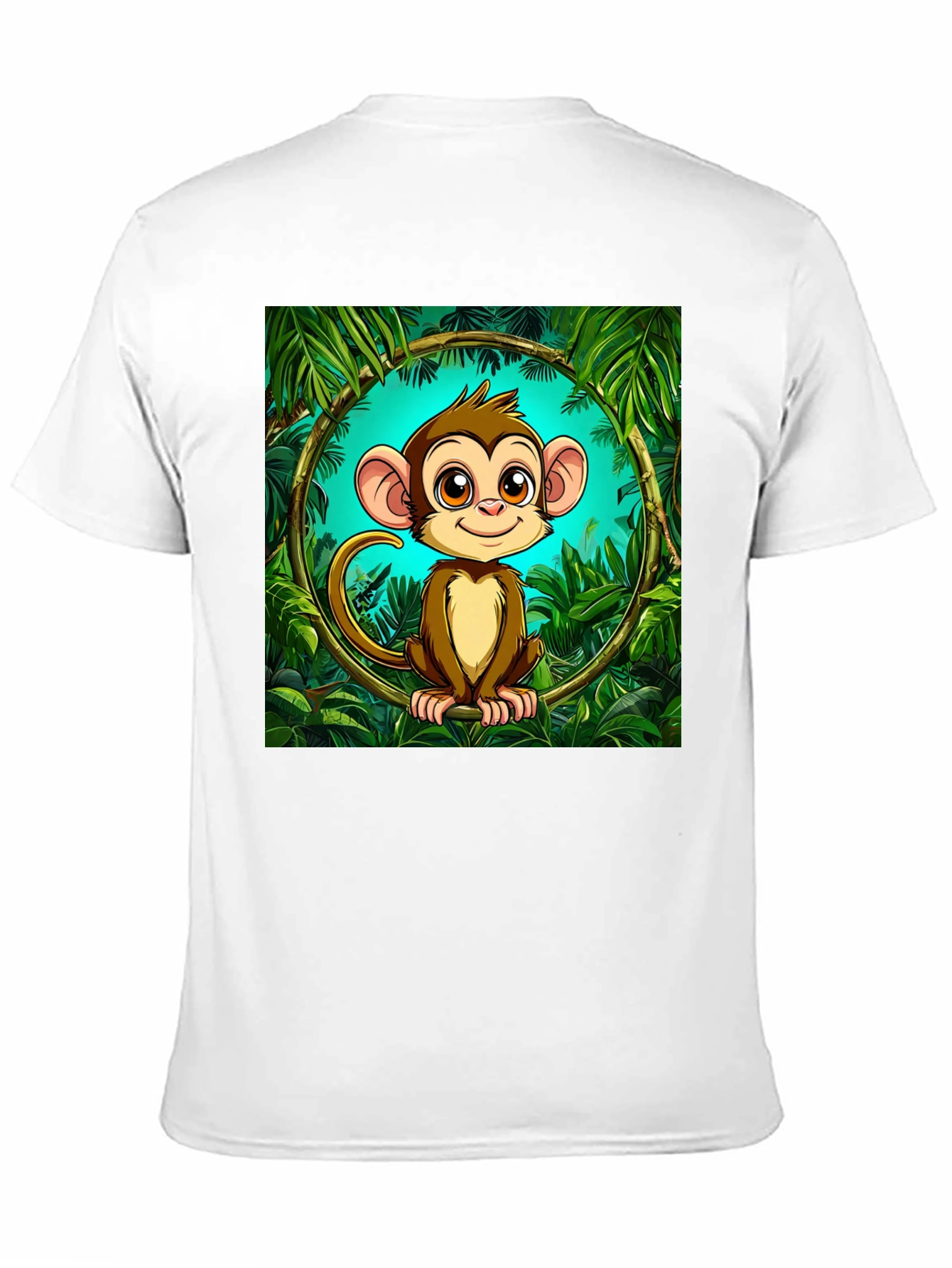Jungle Monkey Graphic T-Shirt - Fun Cartoon Design