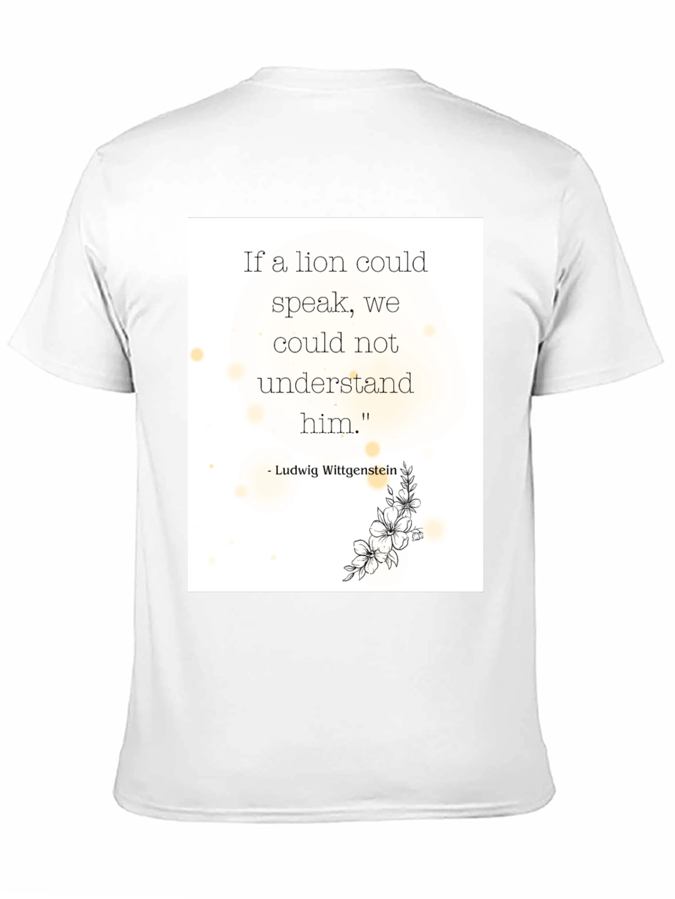Philosophical Lion Quote T-Shirt