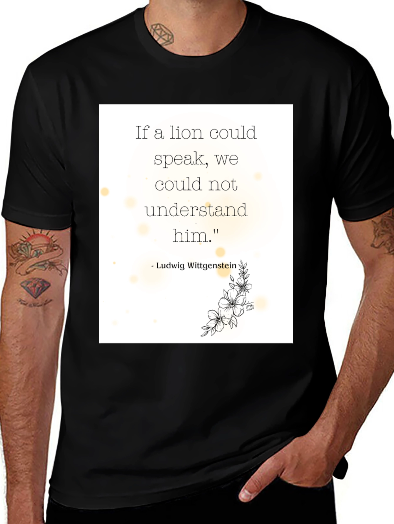 Philosophical Lion Quote T-Shirt