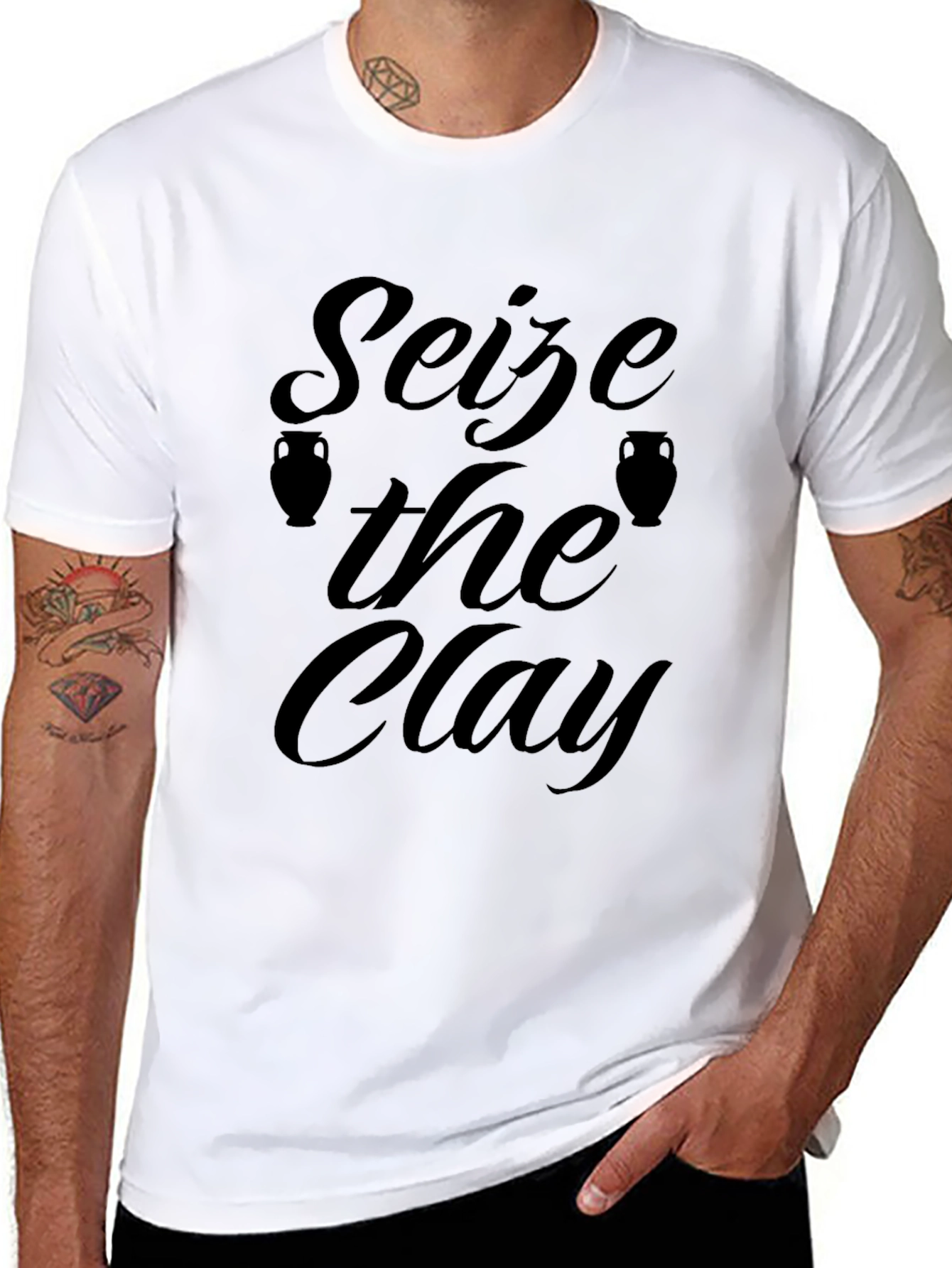 Seize the Clay Black Graphic T-Shirt