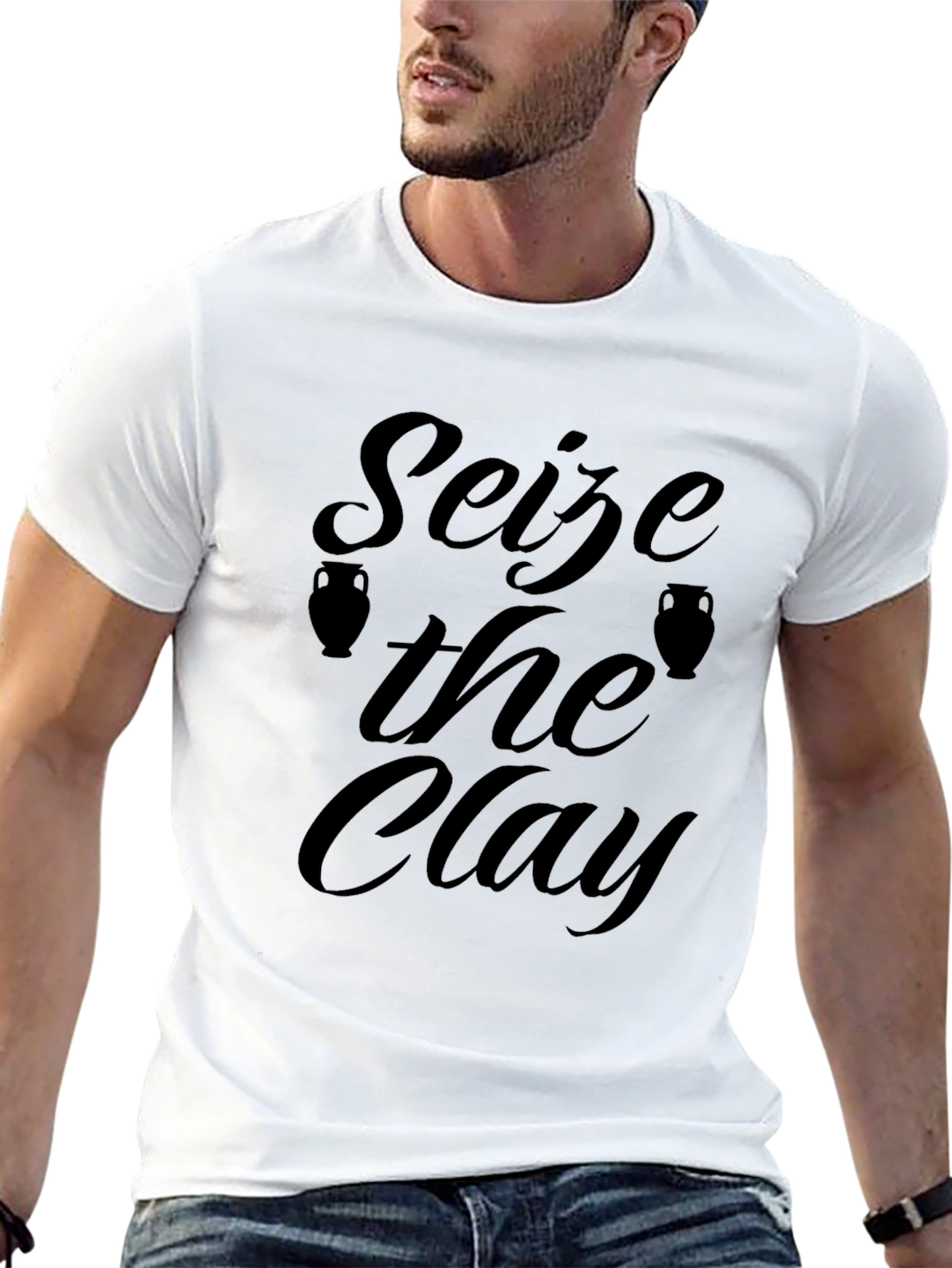 Seize the Clay Black Graphic T-Shirt