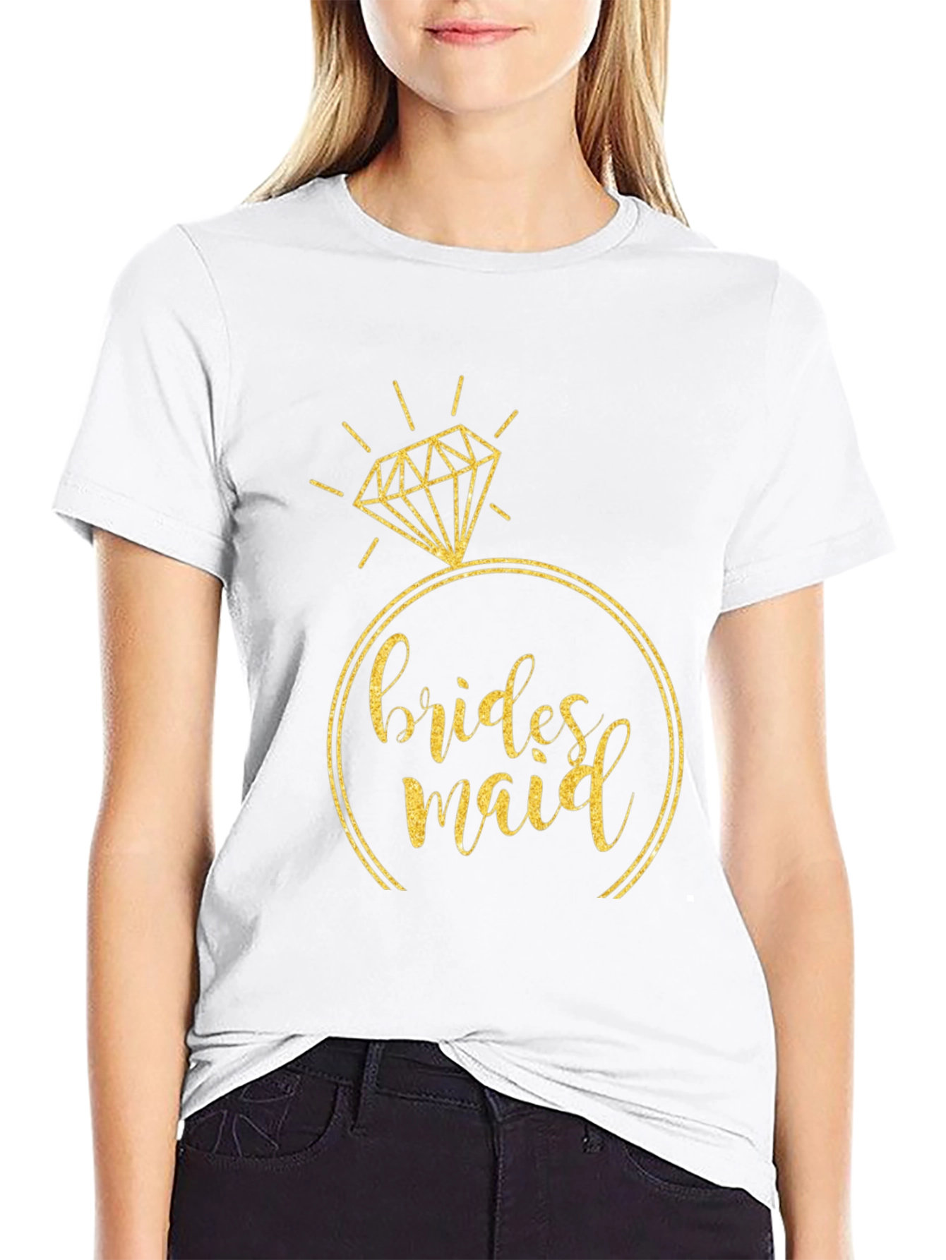 Bridesmaid T-Shirt - Ring Design - Bridal Party Tee