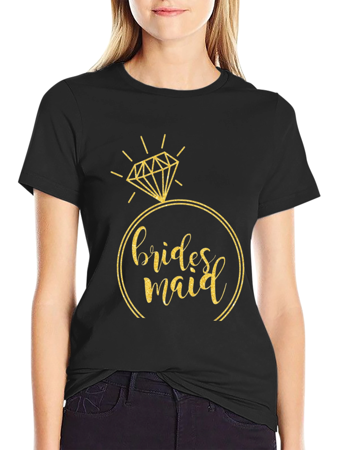 Bridesmaid T-Shirt - Ring Design - Bridal Party Tee
