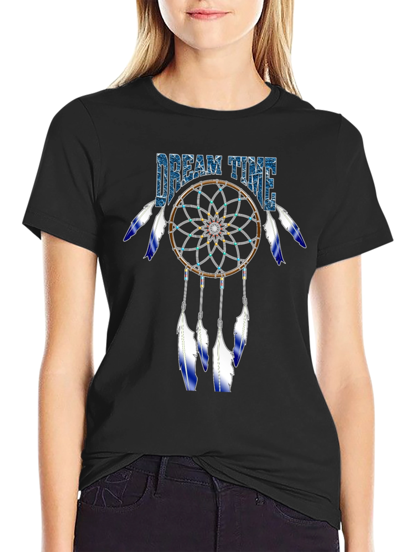 Dream Time Graphic Tee - Stylish Dreamcatcher Design