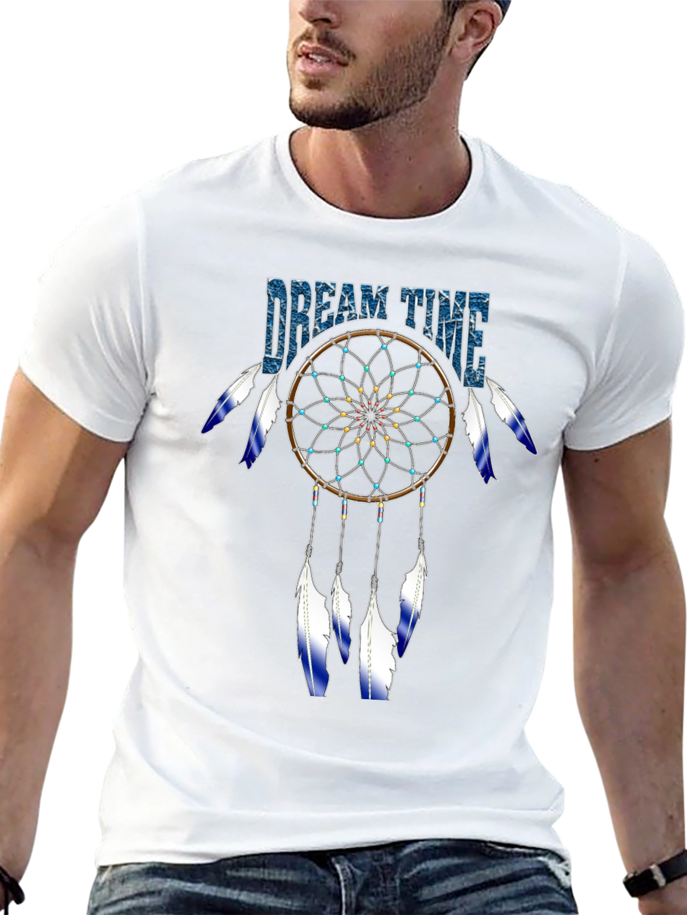 Dream Time Graphic Tee - Stylish Dreamcatcher Design