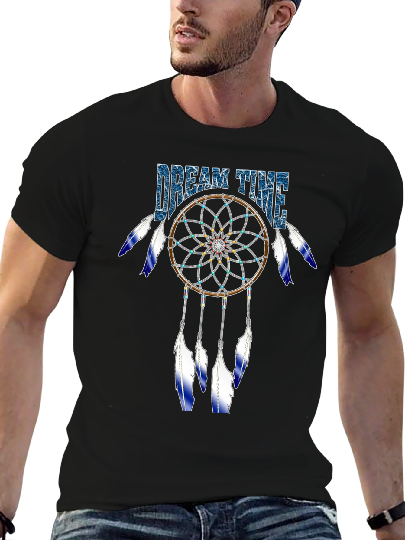 Dream Time Graphic Tee - Stylish Dreamcatcher Design