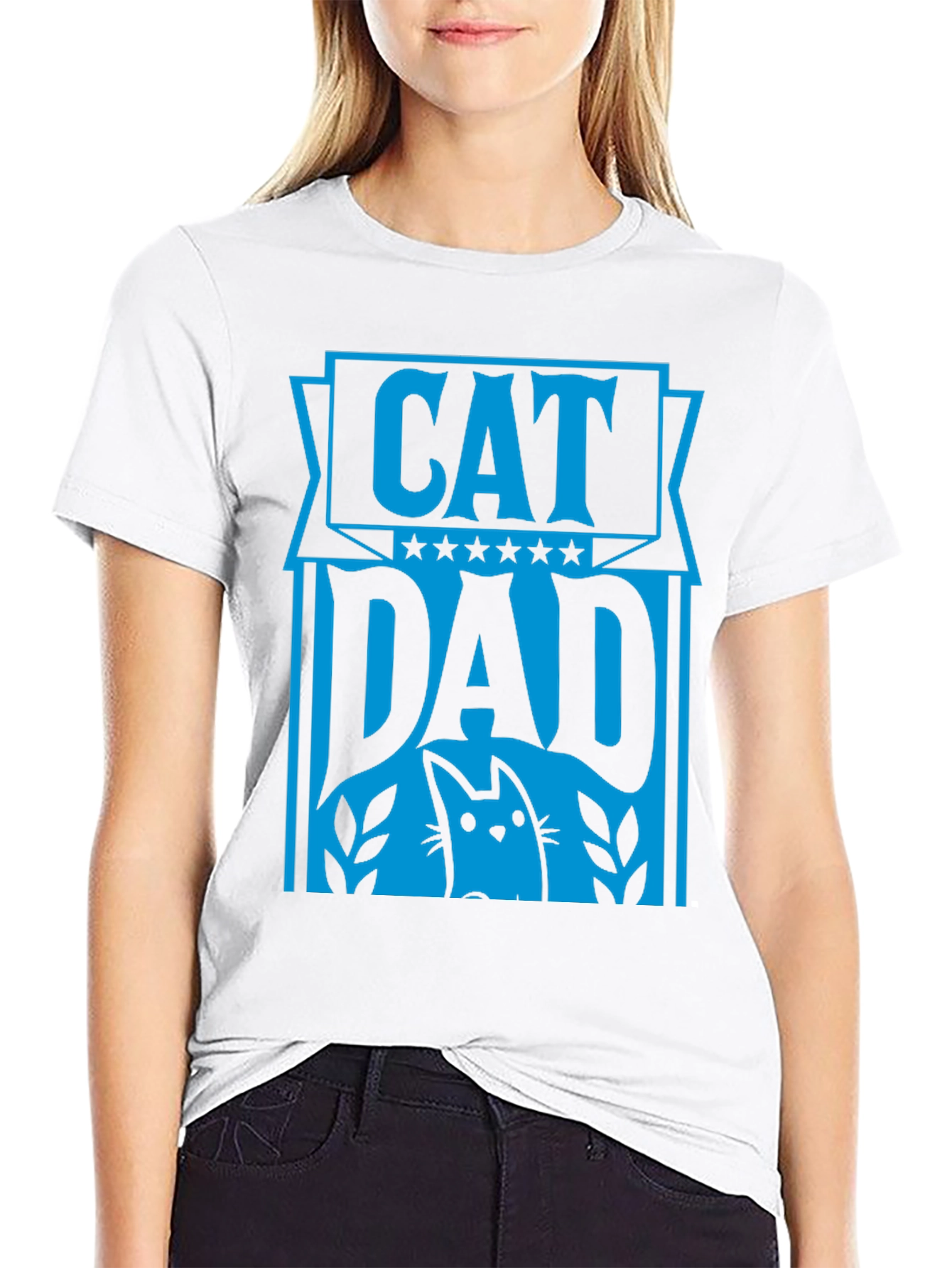 Cat Dad Graphic Tee - Stylish Pet Lover Shirt