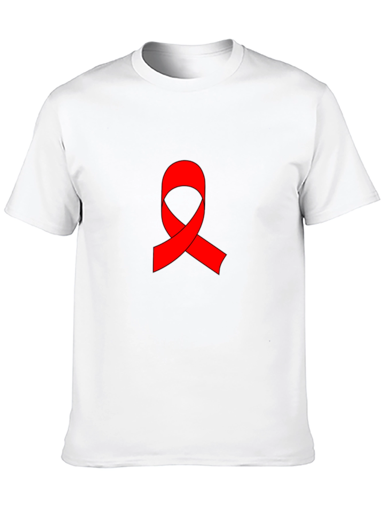 Red Ribbon Graphic T-Shirt - AIDS Awareness