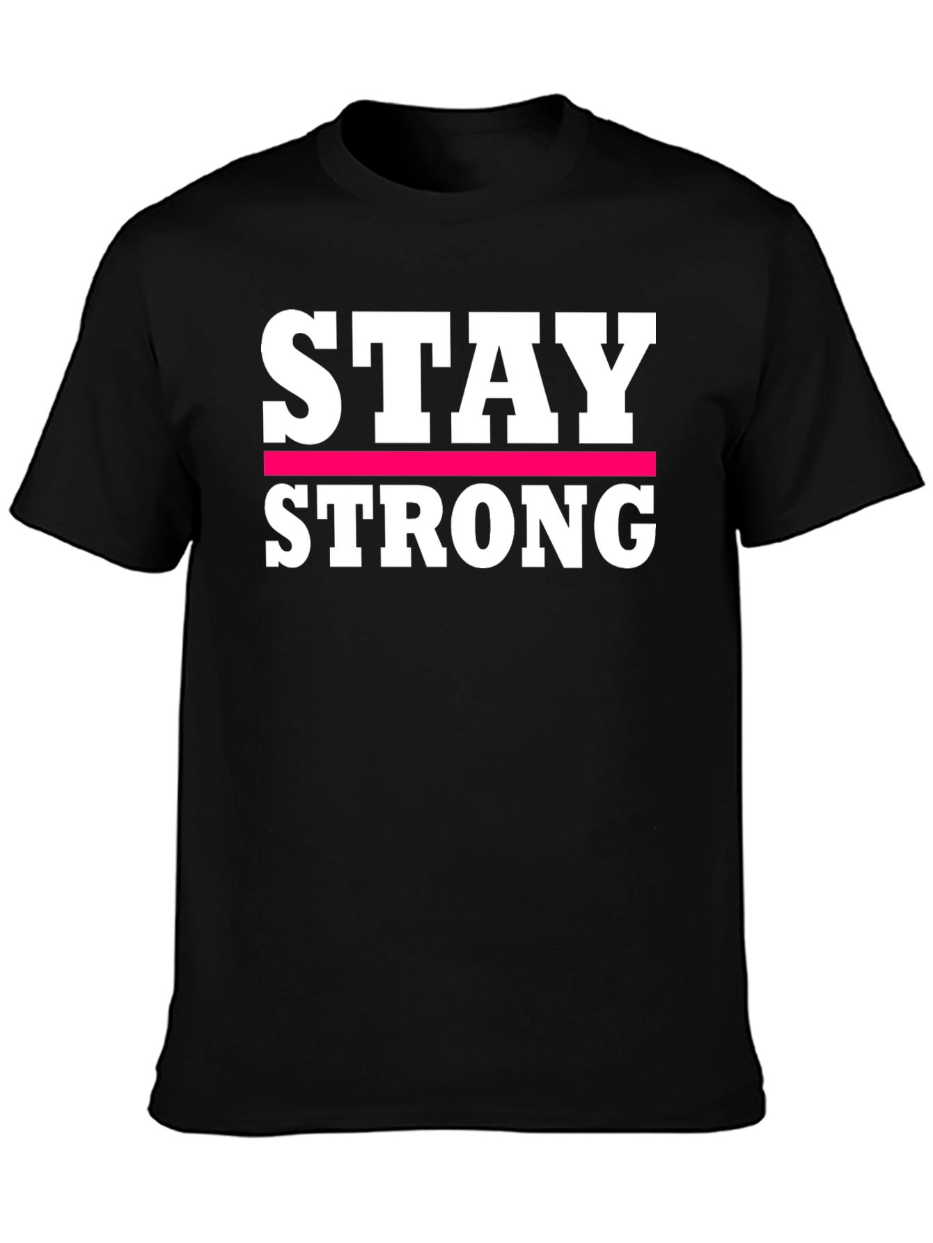 Stay Strong Graphic Tee - Black