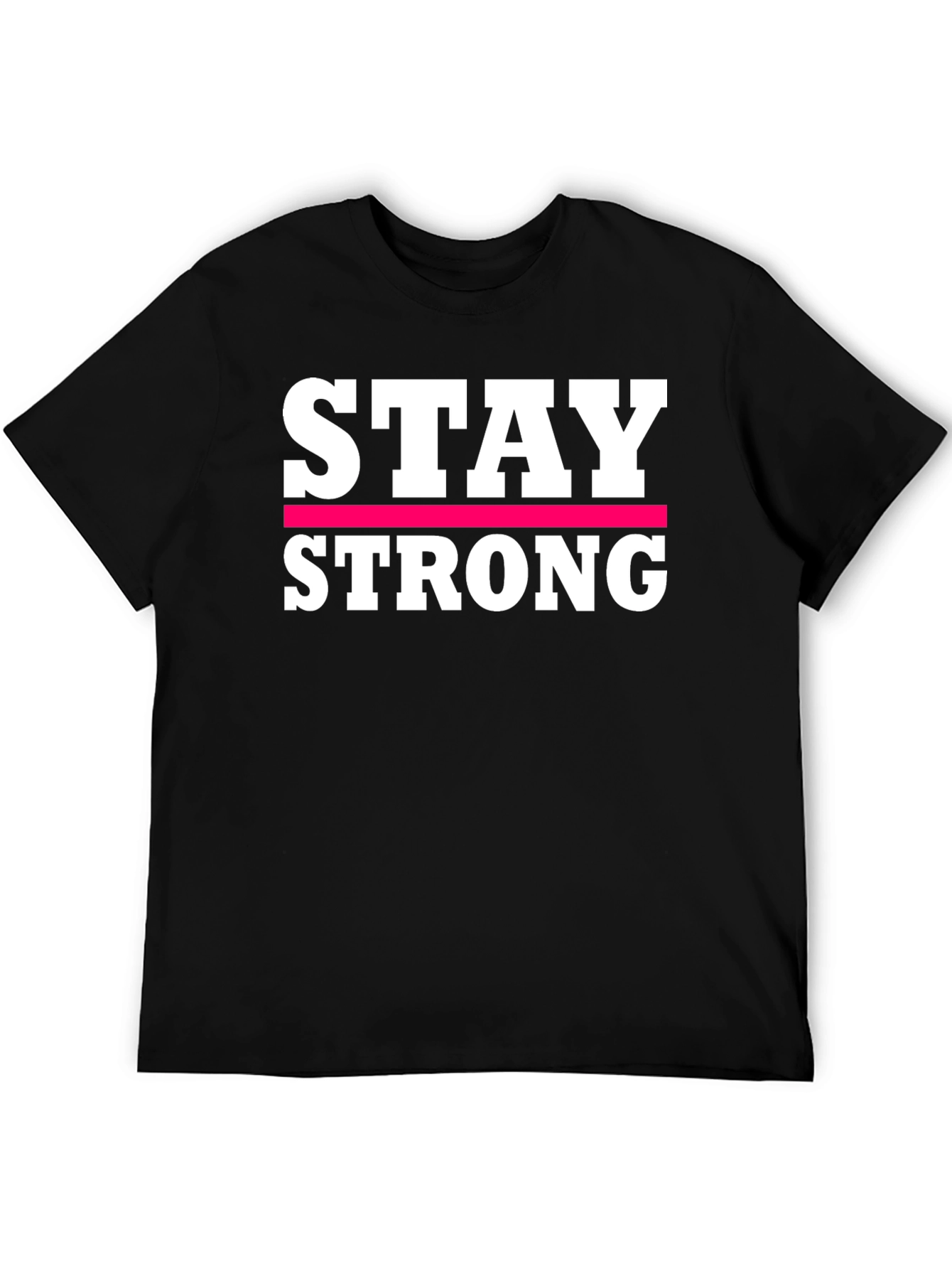 Stay Strong Graphic Tee - Black