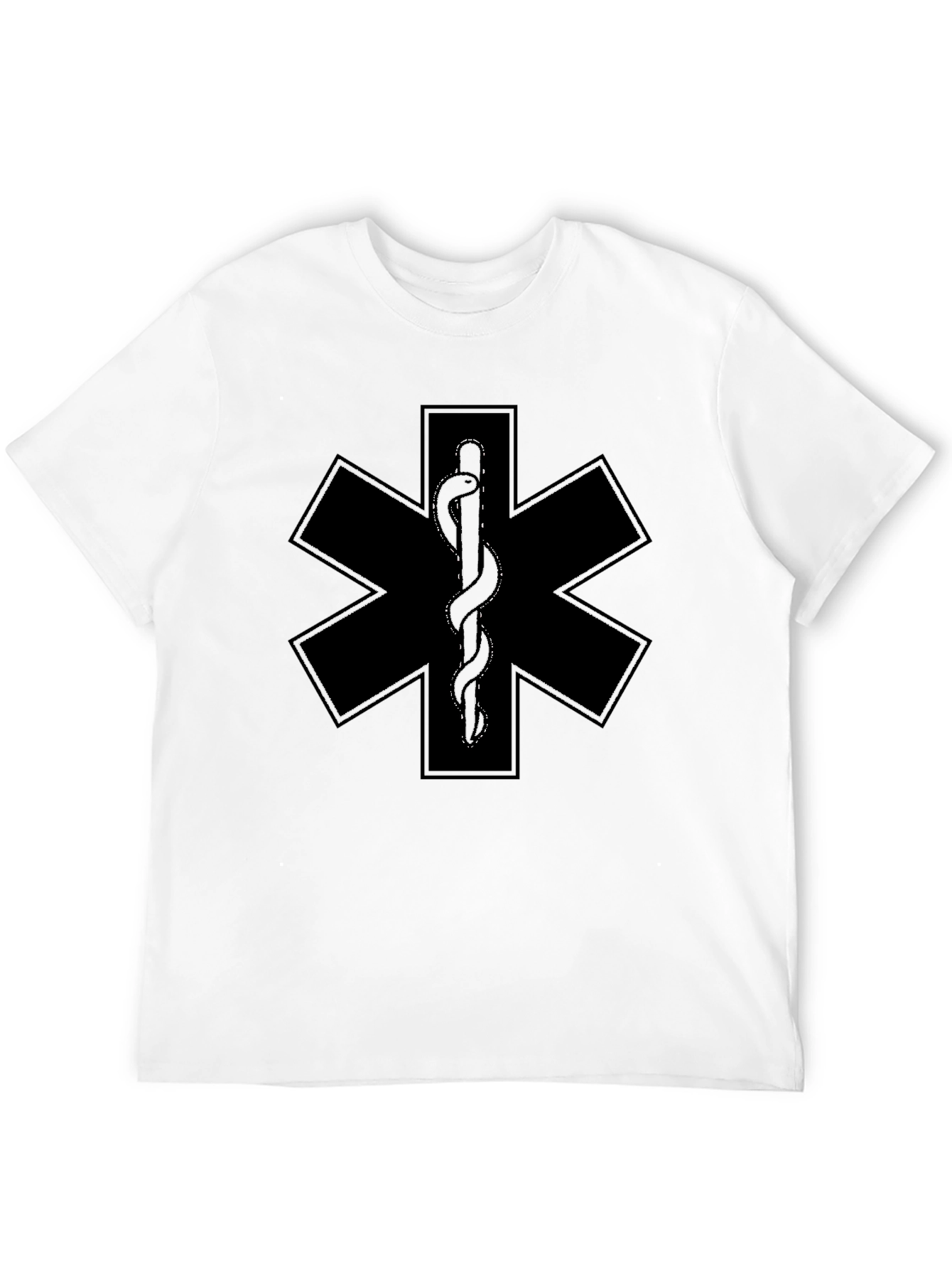 Star of Life Black T-Shirt EMS EMT Paramedic