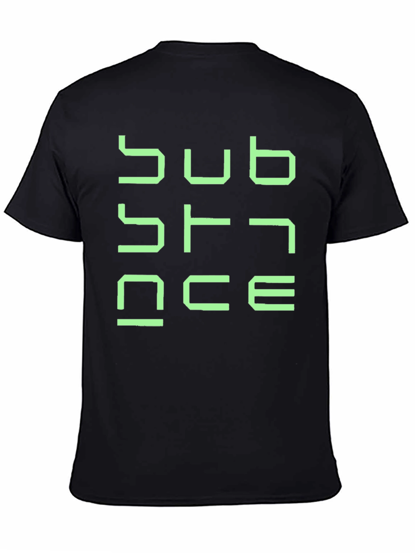 Substance Graphic T-Shirt - Black Cotton Blend