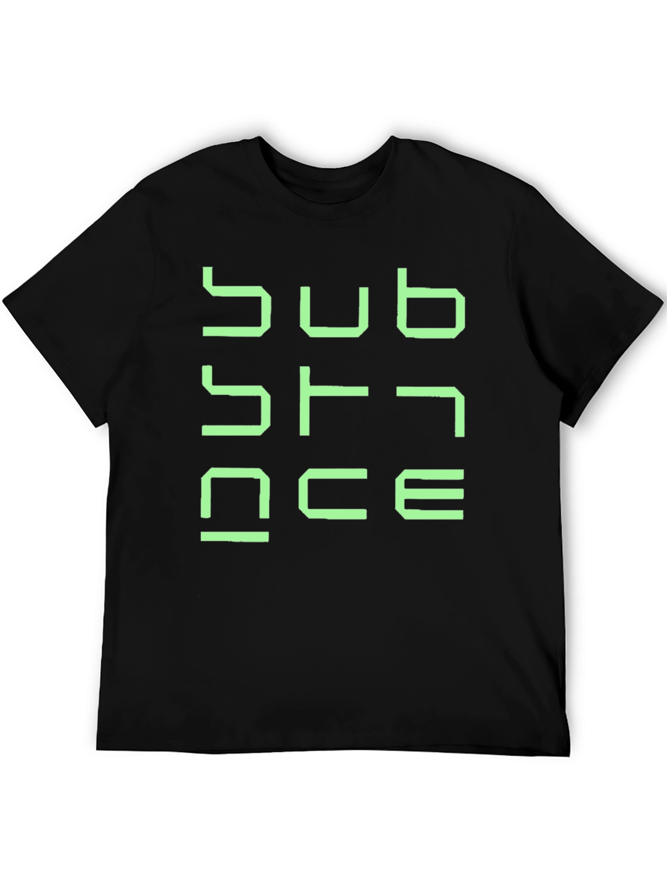 Substance Graphic T-Shirt - Black Cotton Blend