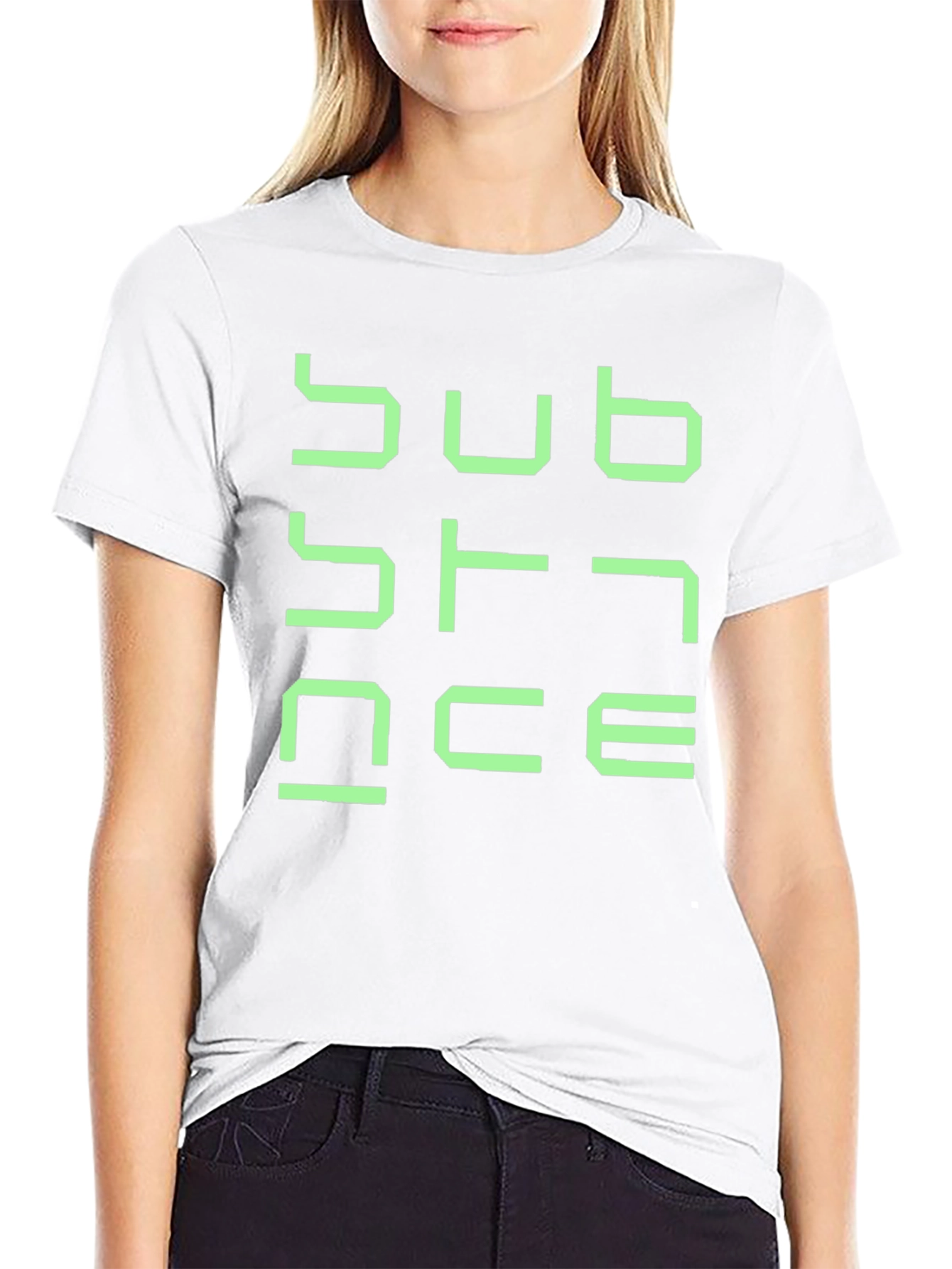 Substance Graphic T-Shirt - Black Cotton Blend