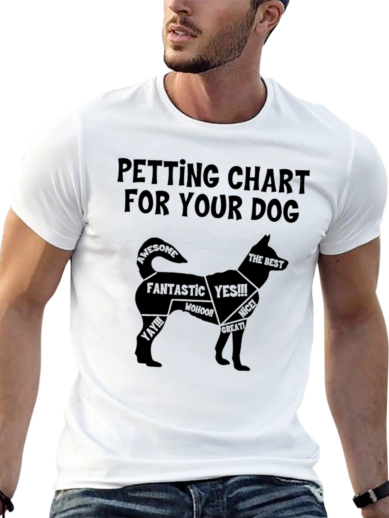 Dog Petting Chart T-Shirt