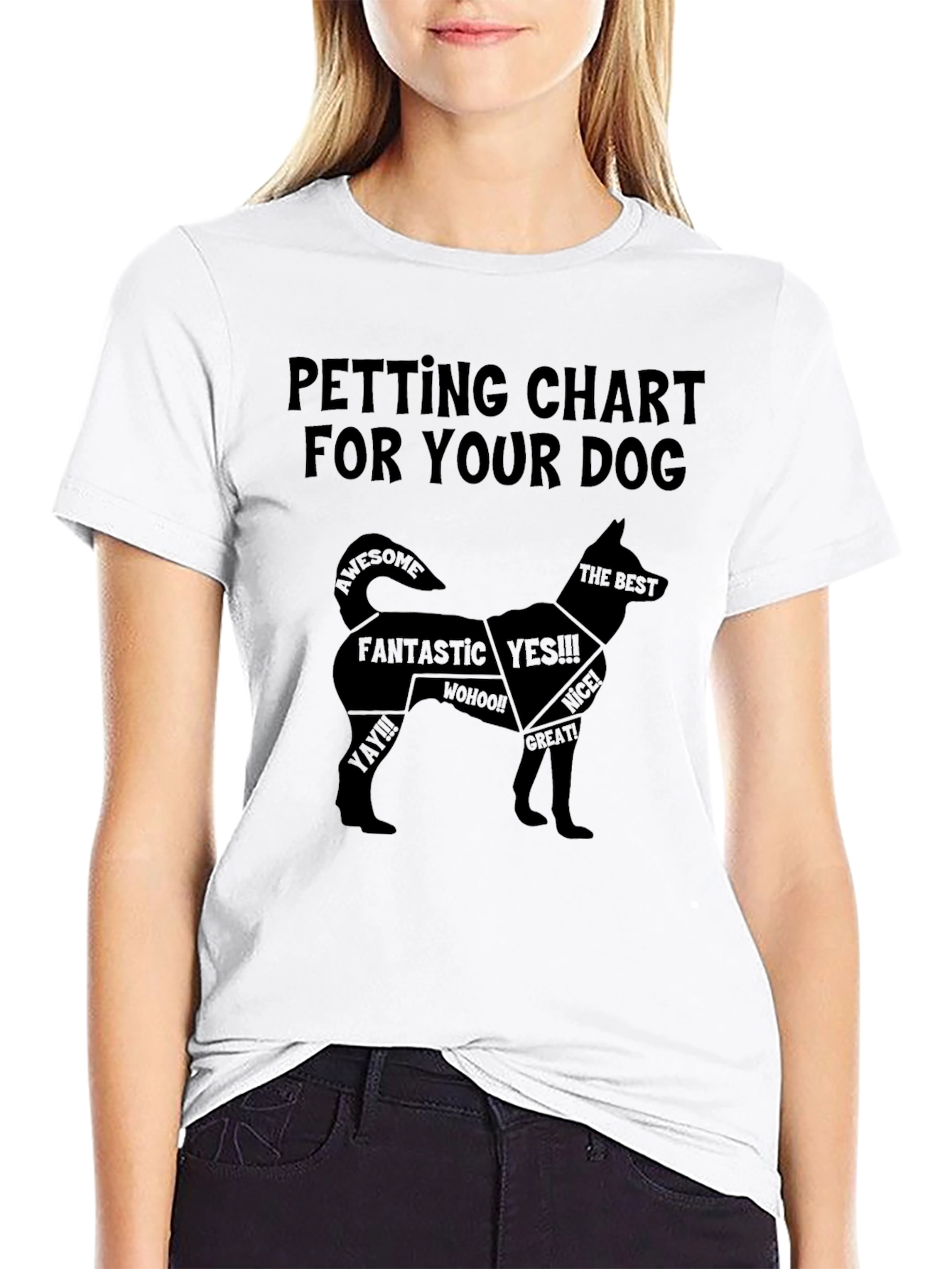 Dog Petting Chart T-Shirt