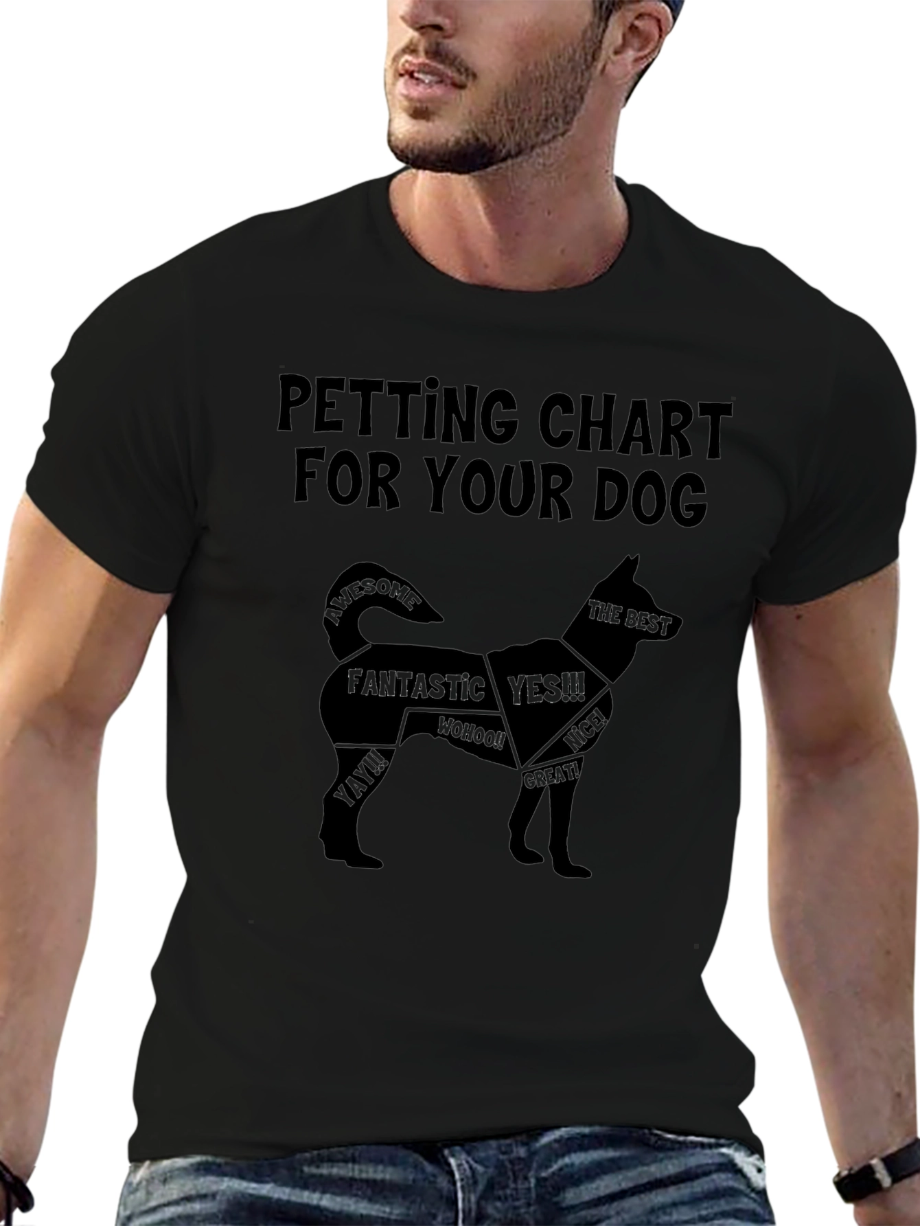 Dog Petting Chart T-Shirt