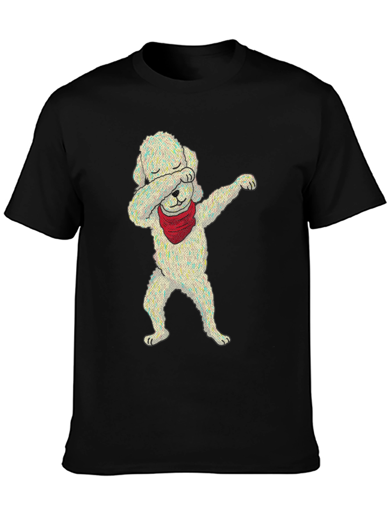 Dabbing Dog Graphic Tee - Trendy Unisex T-Shirt
