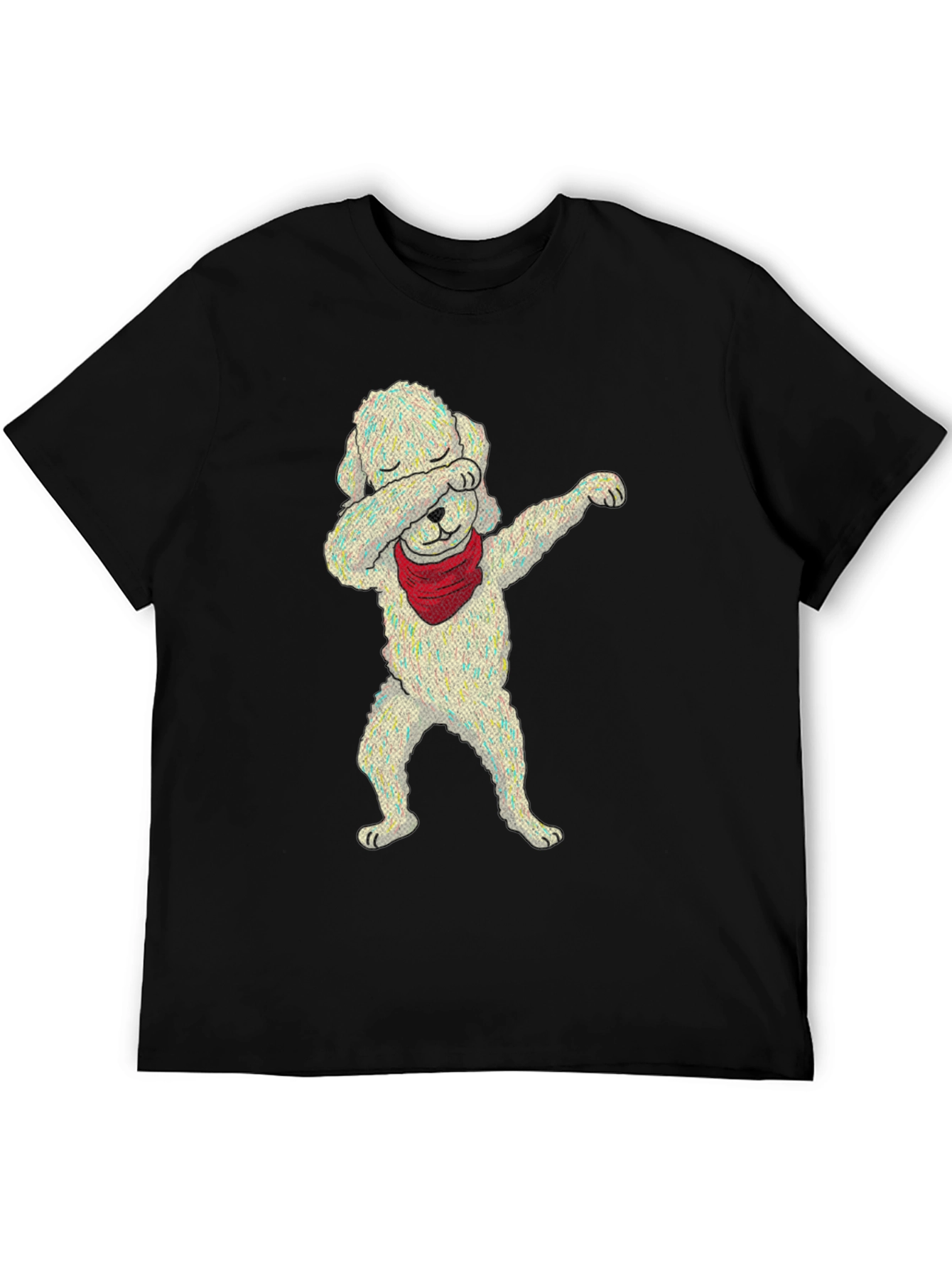 Dabbing Dog Graphic Tee - Trendy Unisex T-Shirt