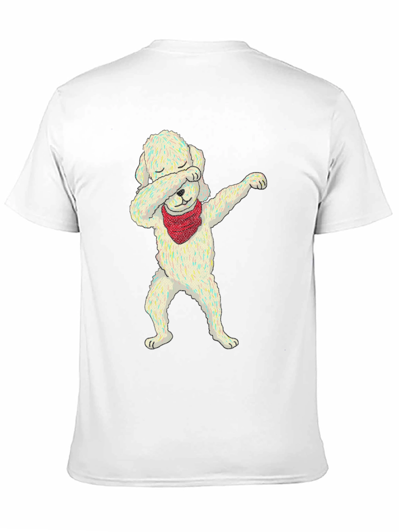 Dabbing Dog Graphic Tee - Trendy Unisex T-Shirt