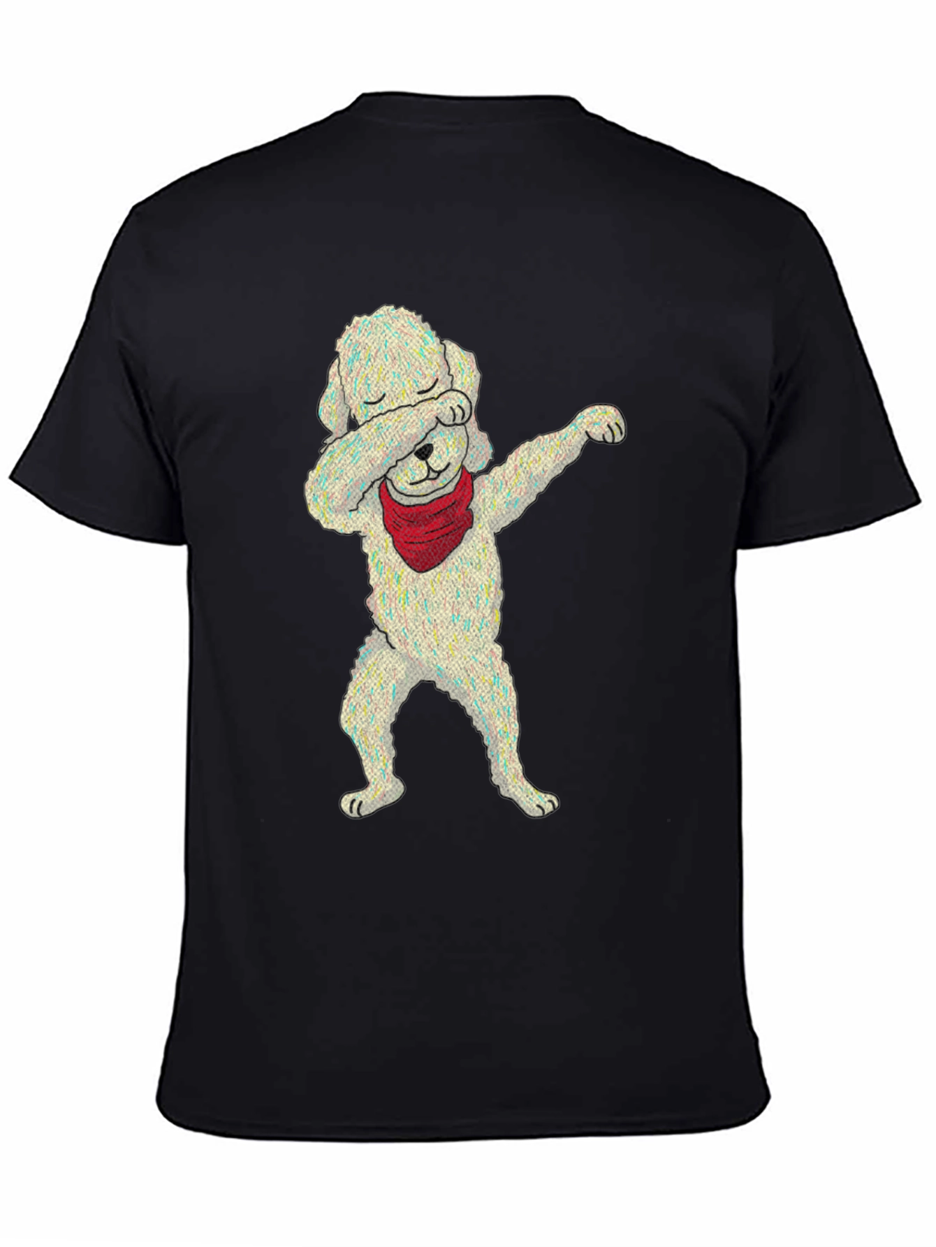 Dabbing Dog Graphic Tee - Trendy Unisex T-Shirt