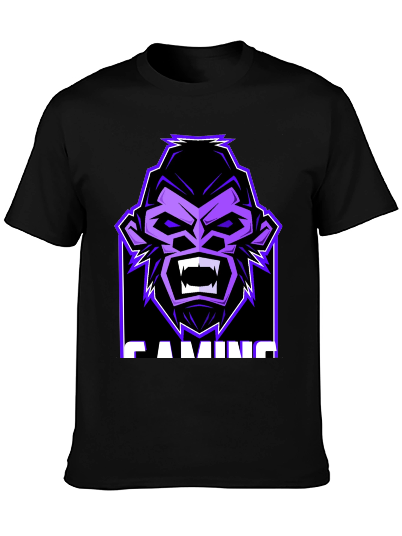 Gamer Gorilla Graphic Tee - Black