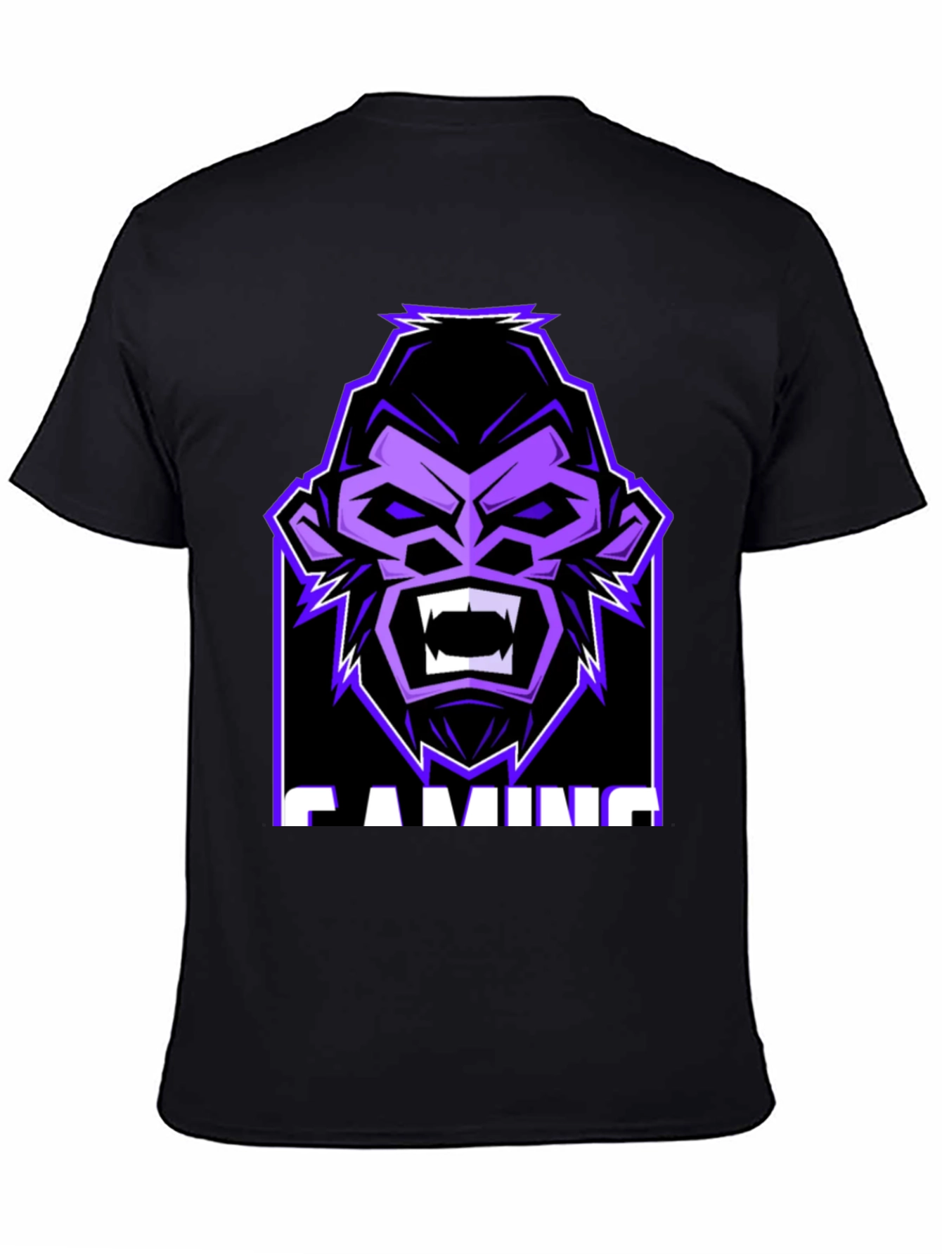 Gamer Gorilla Graphic Tee - Black
