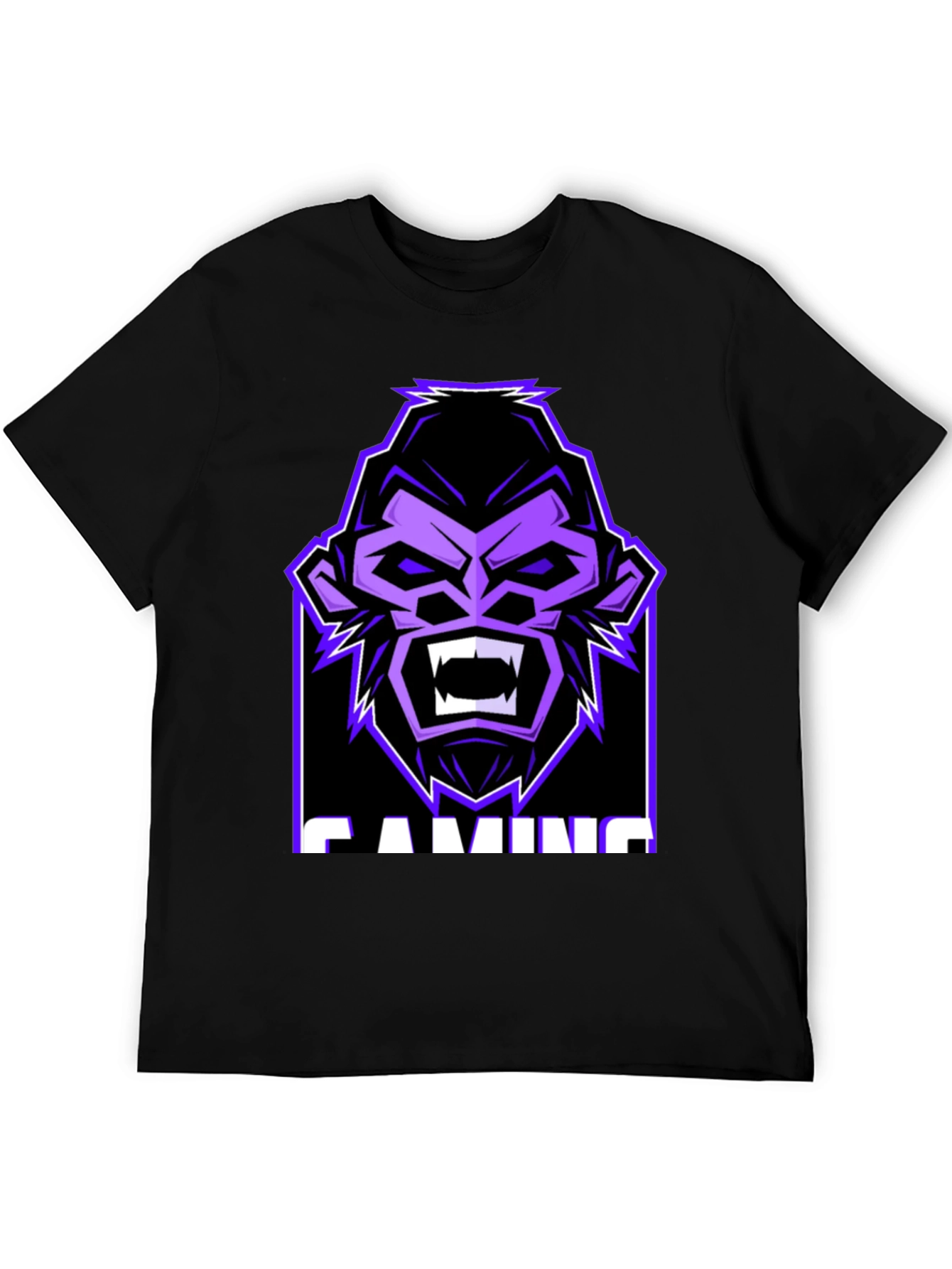 Gamer Gorilla Graphic Tee - Black
