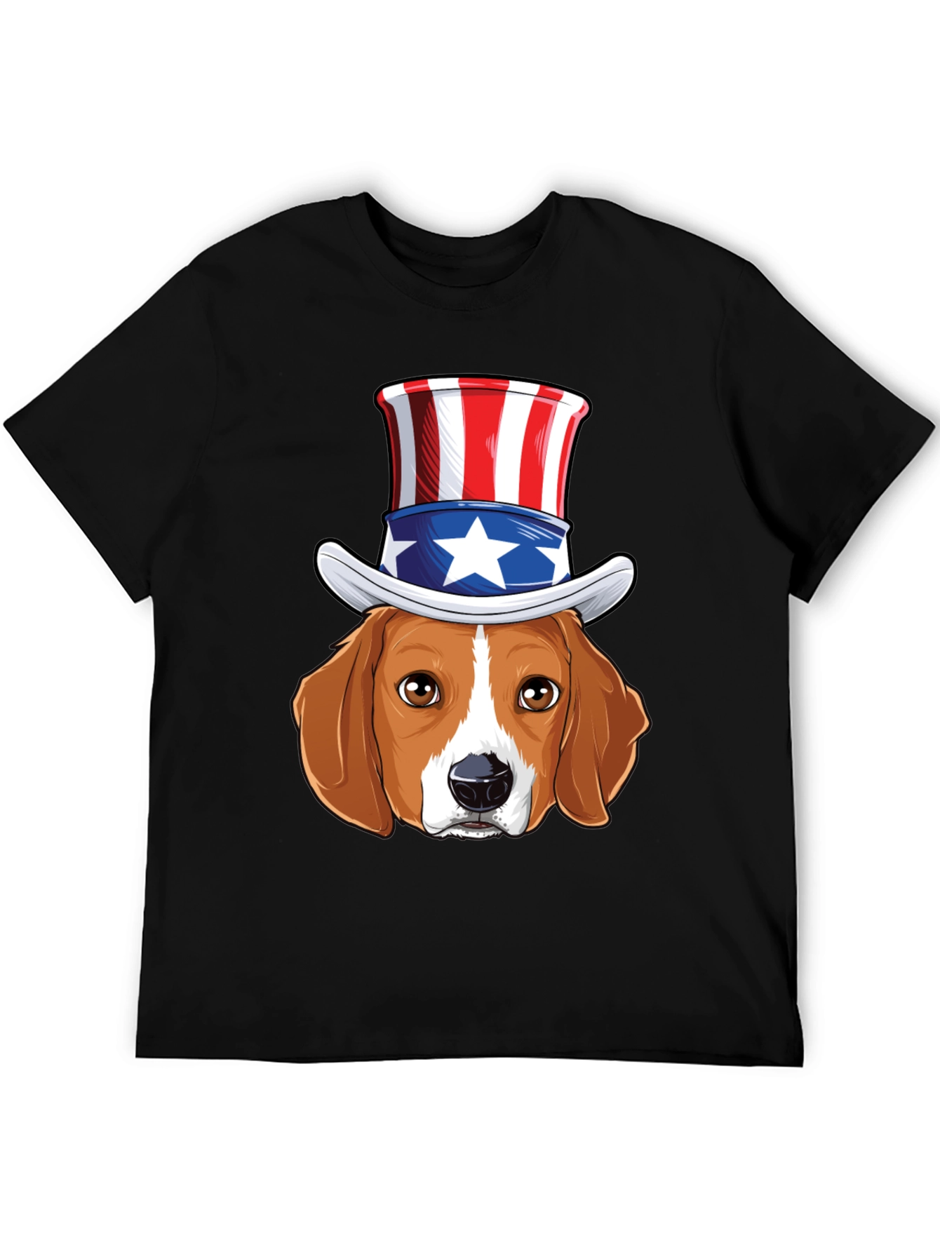 Patriotic Beagle Dog Graphic T-Shirt