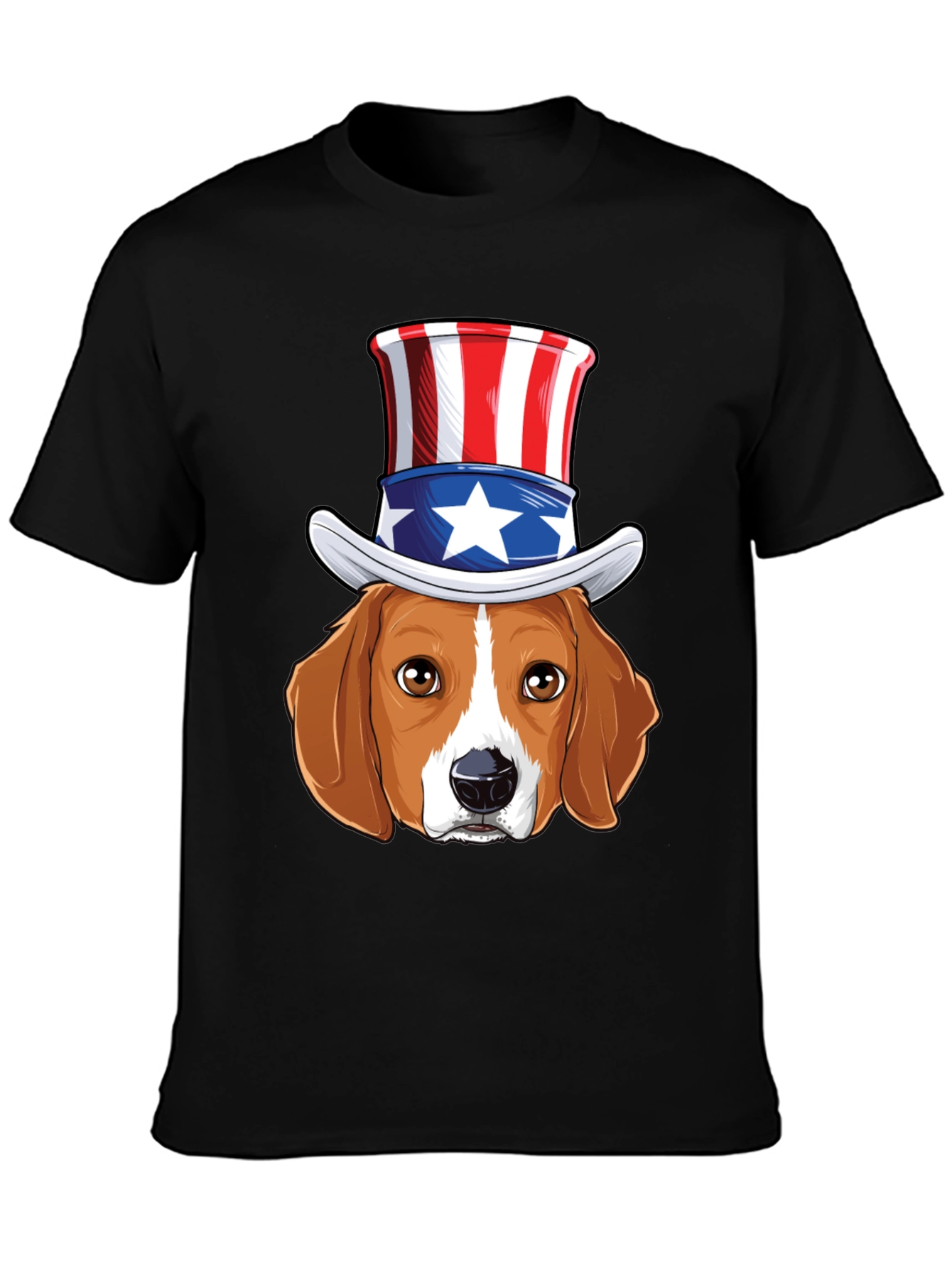Patriotic Beagle Dog Graphic T-Shirt