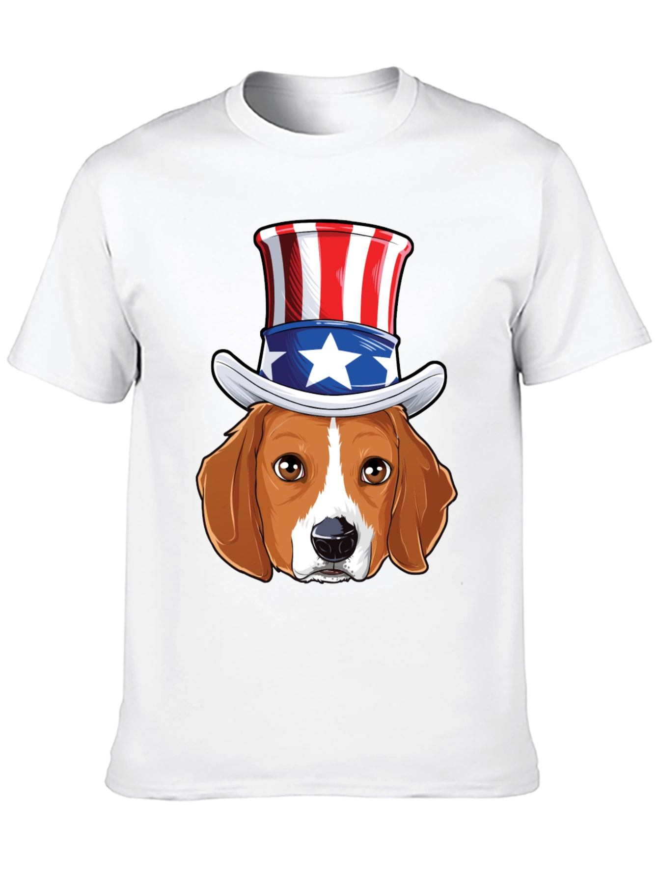 Patriotic Beagle Dog Graphic T-Shirt