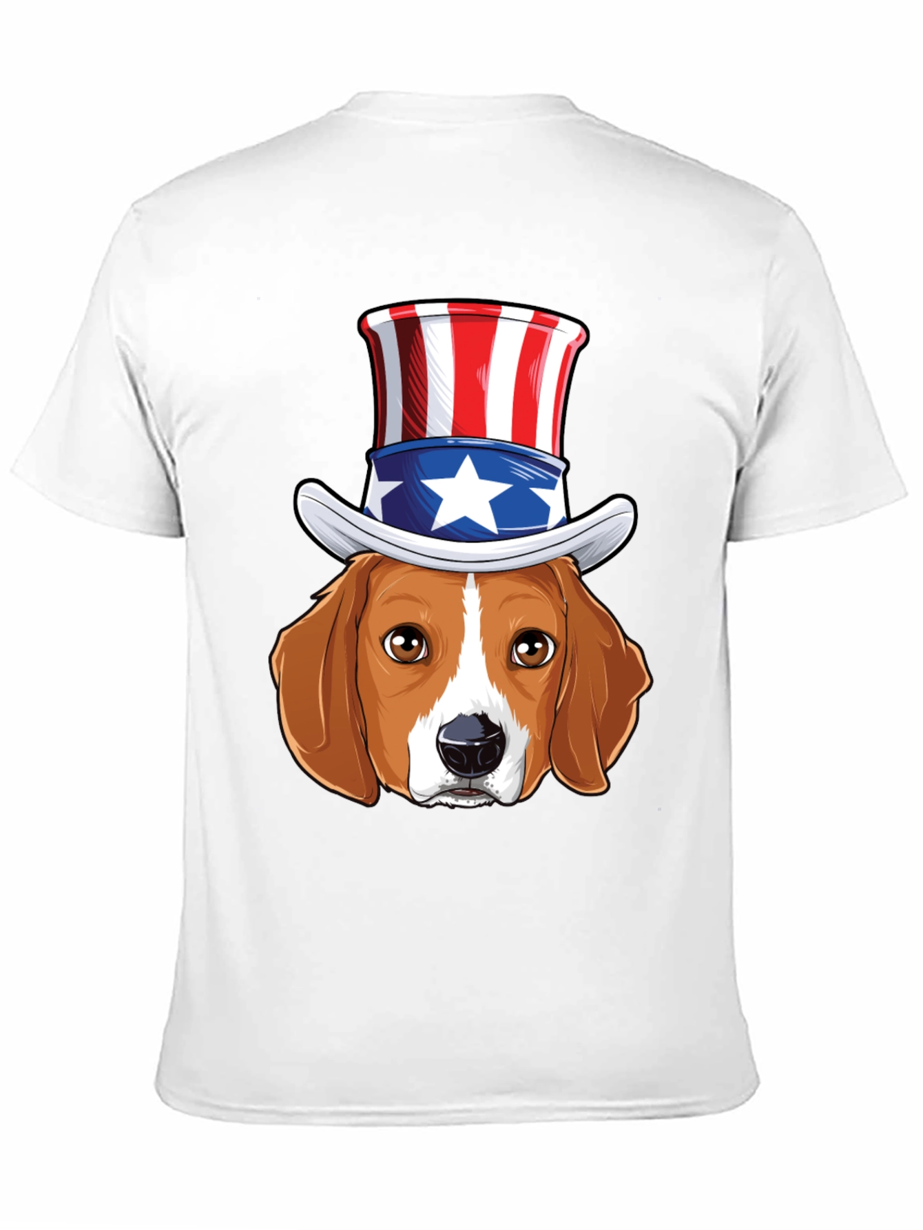 Patriotic Beagle Dog Graphic T-Shirt