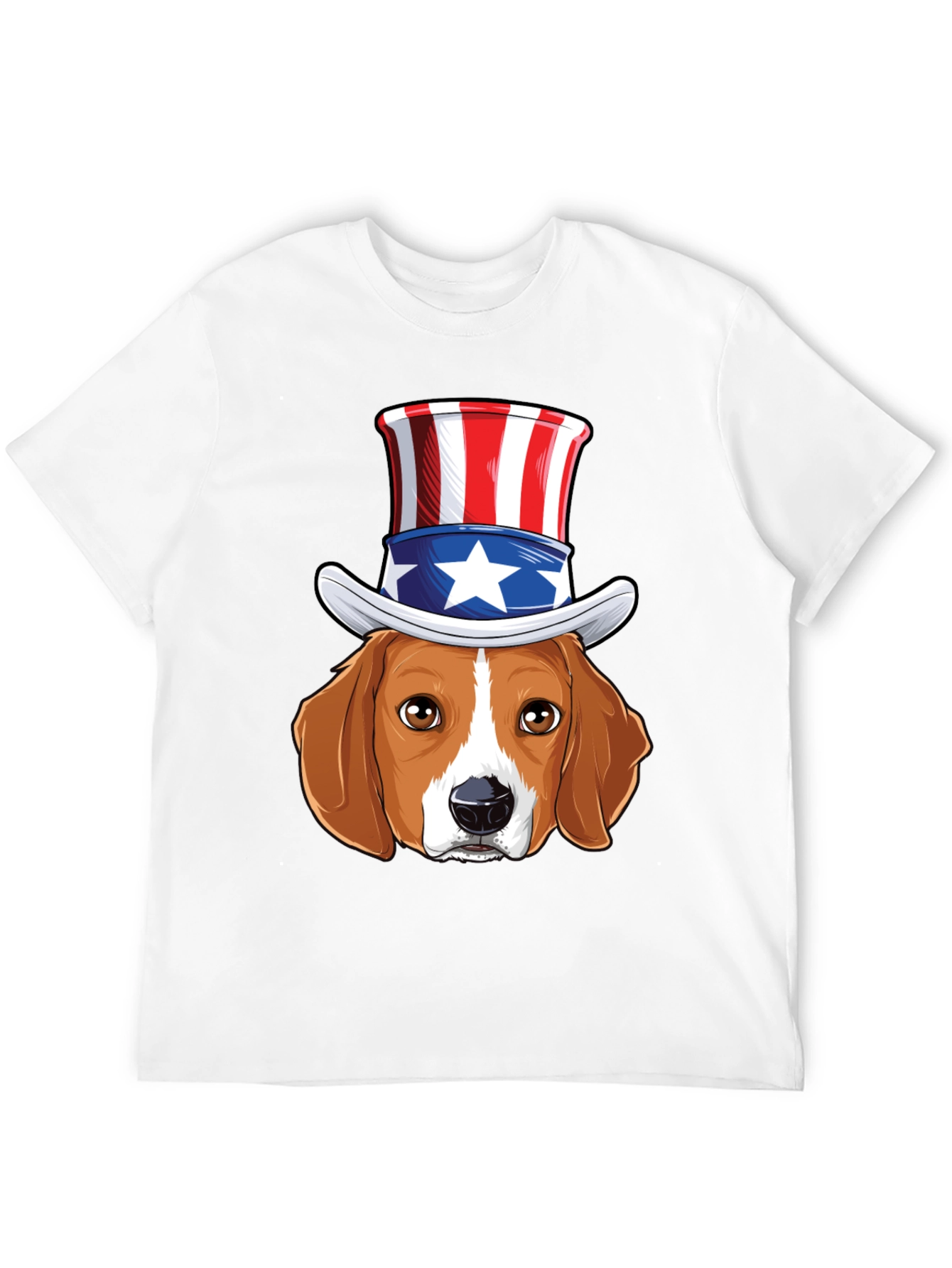 Patriotic Beagle Dog Graphic T-Shirt