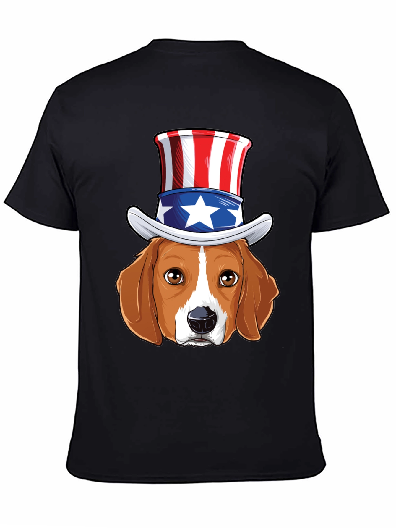 Patriotic Beagle Dog Graphic T-Shirt
