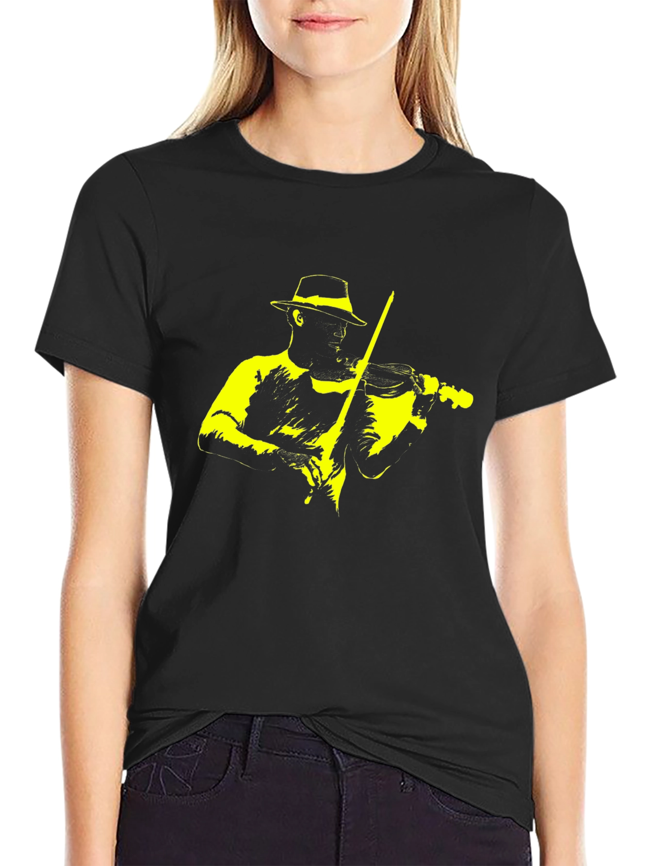 Musician Graphic Tee - Black T-Shirt
