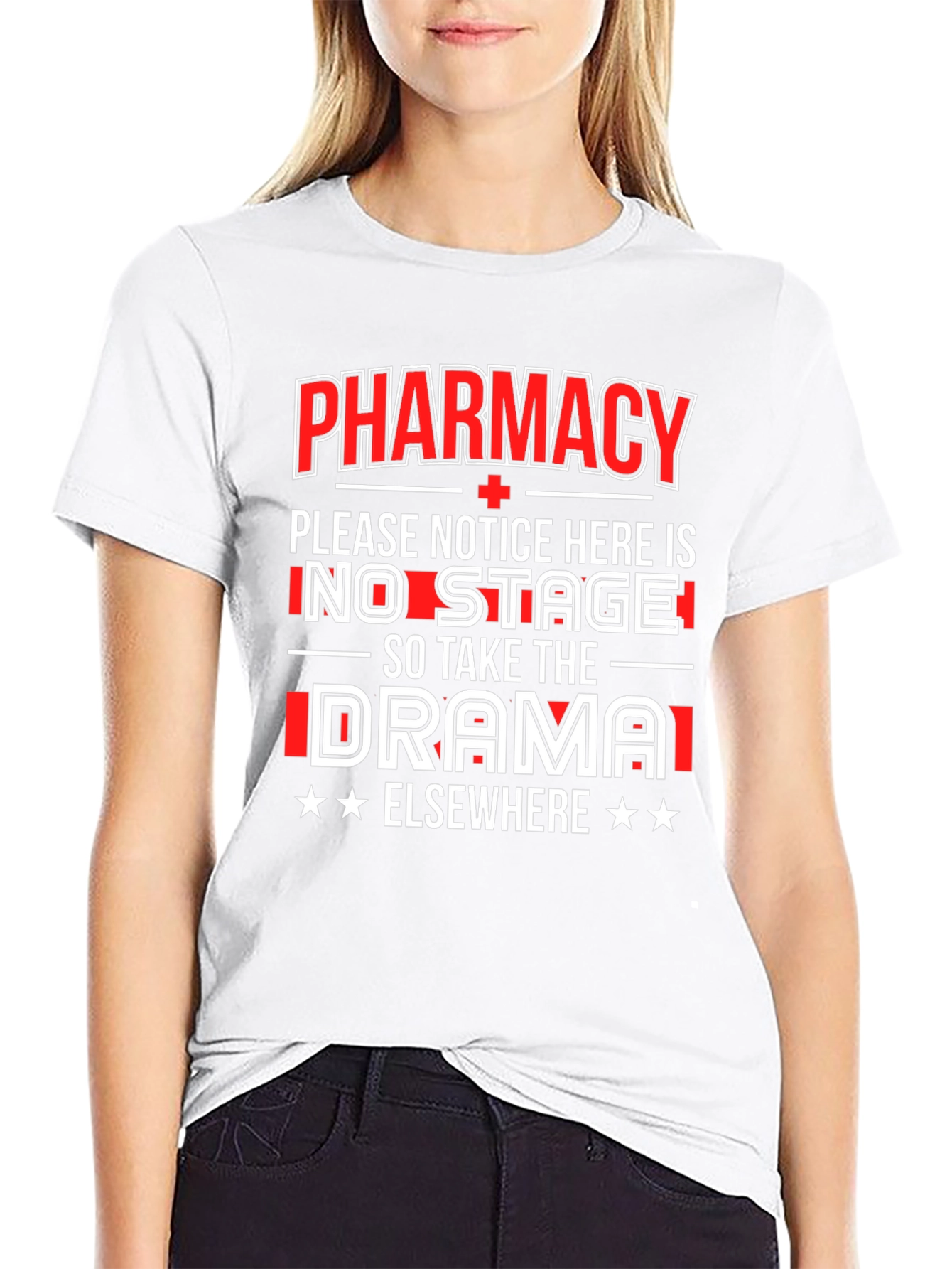 Pharmacy No Drama T-Shirt Funny Gift