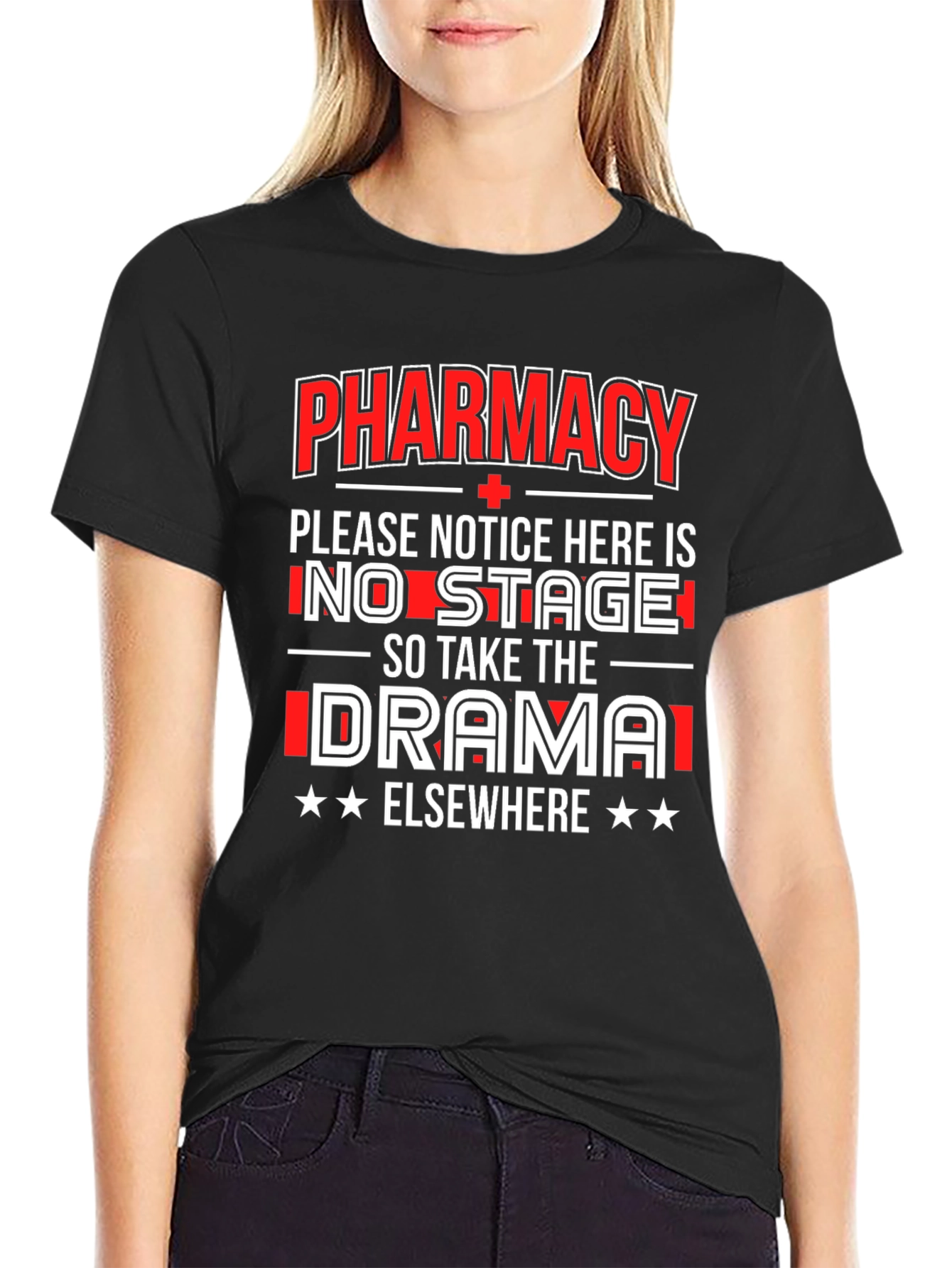 Pharmacy No Drama T-Shirt Funny Gift