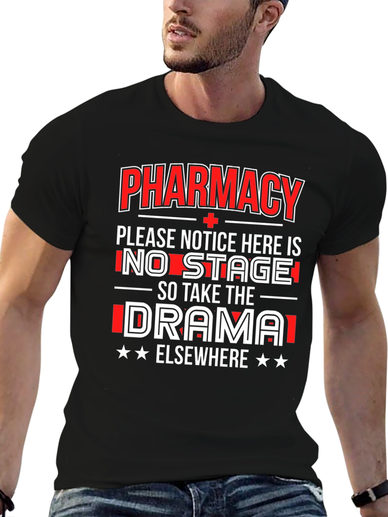 Pharmacy No Drama T-Shirt Funny Gift