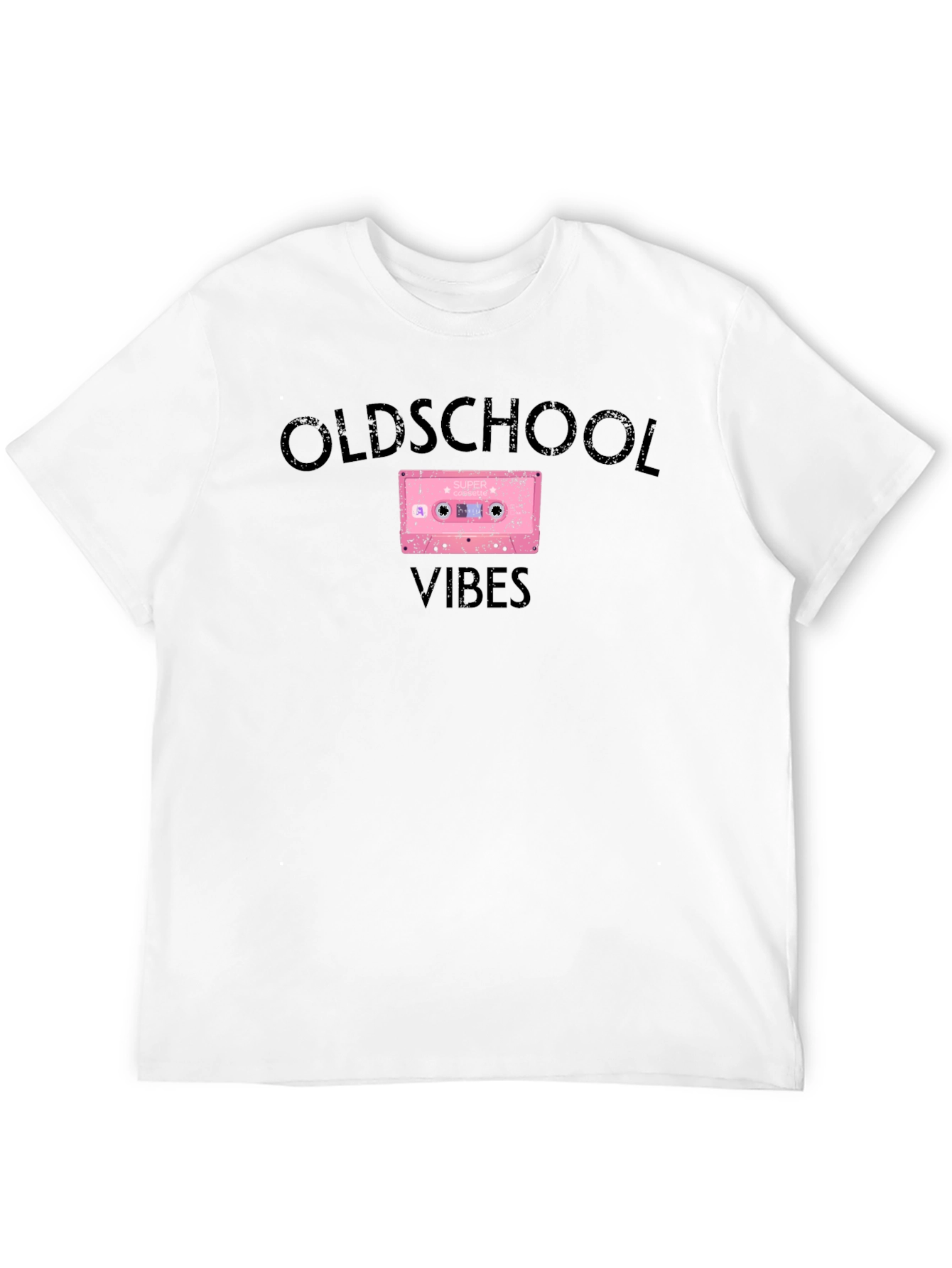 Oldschool Vibes Cassette Tape Graphic T-Shirt