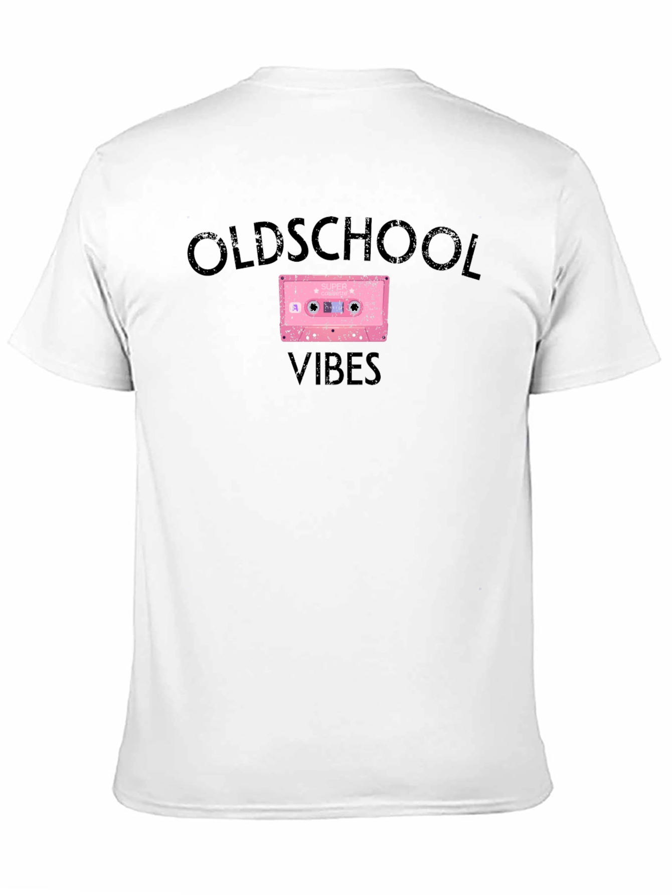 Oldschool Vibes Cassette Tape Graphic T-Shirt
