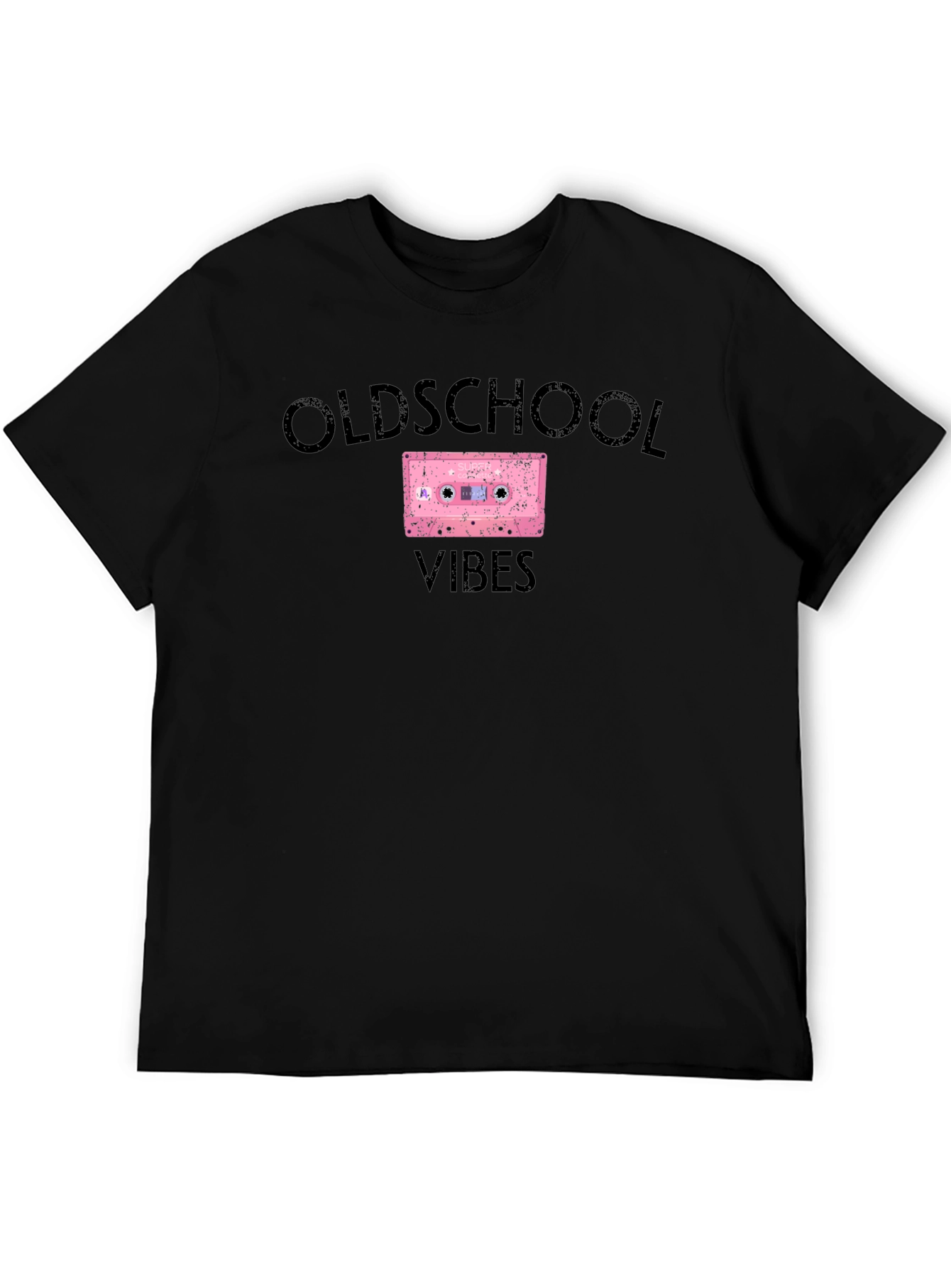 Oldschool Vibes Cassette Tape Graphic T-Shirt
