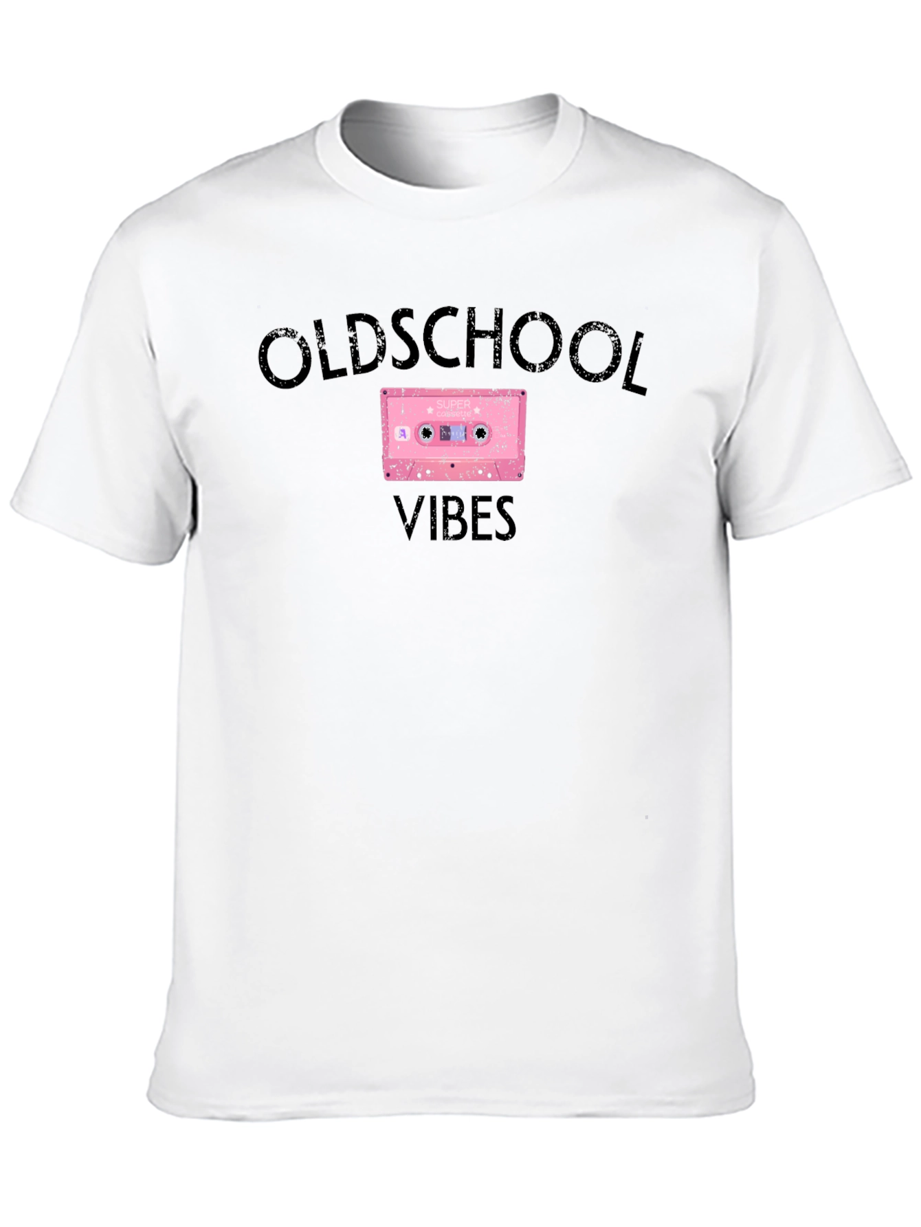Oldschool Vibes Cassette Tape Graphic T-Shirt