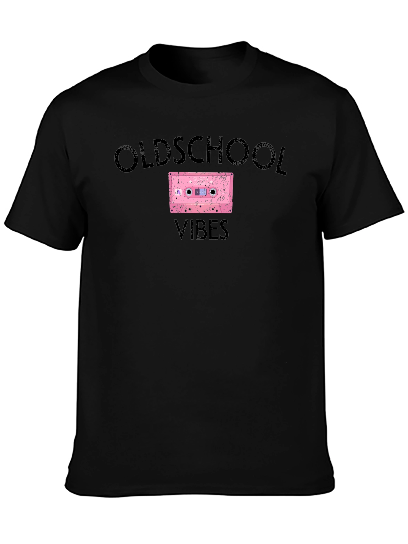 Oldschool Vibes Cassette Tape Graphic T-Shirt