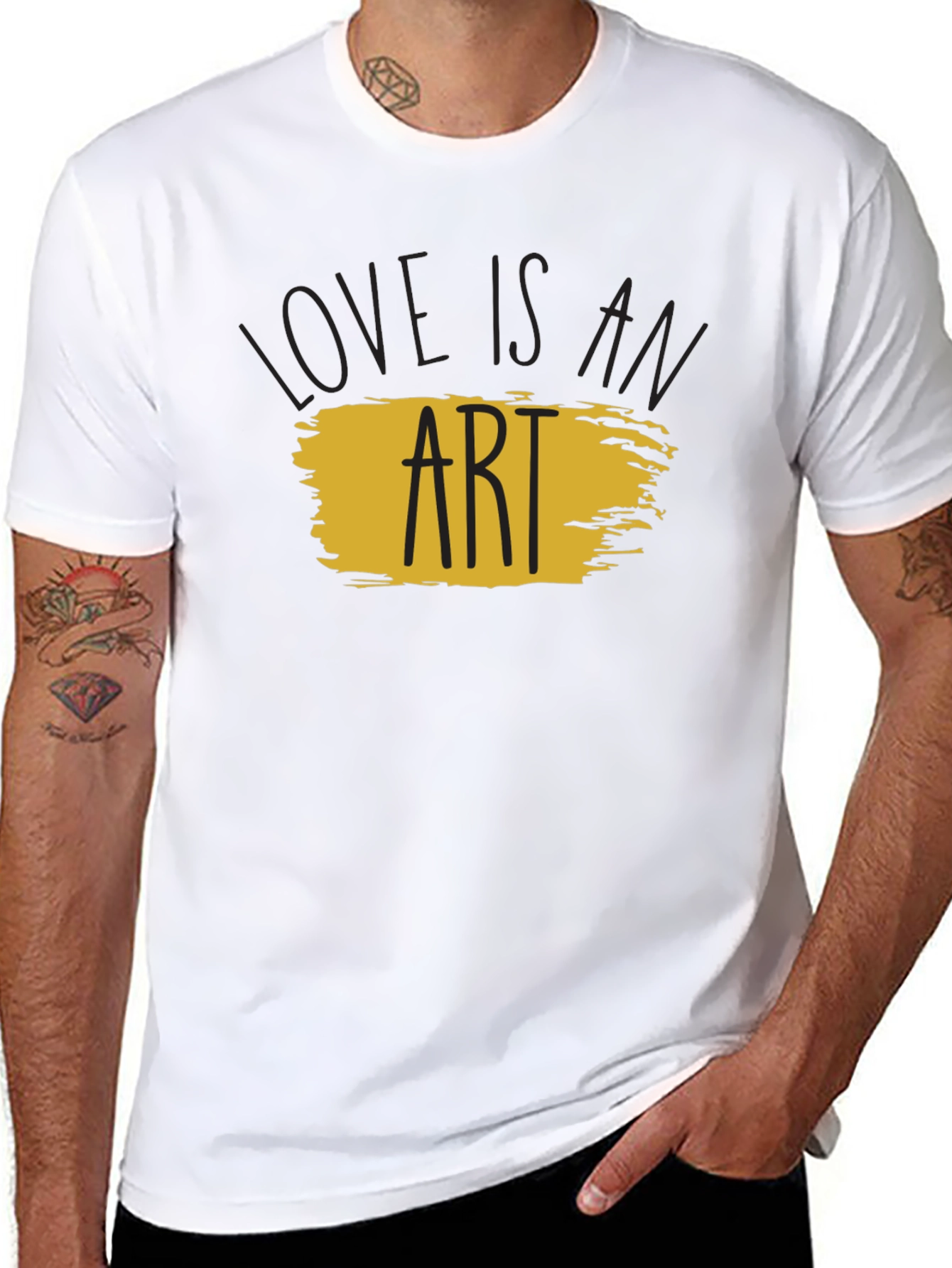 Love is an Art Black T-Shirt