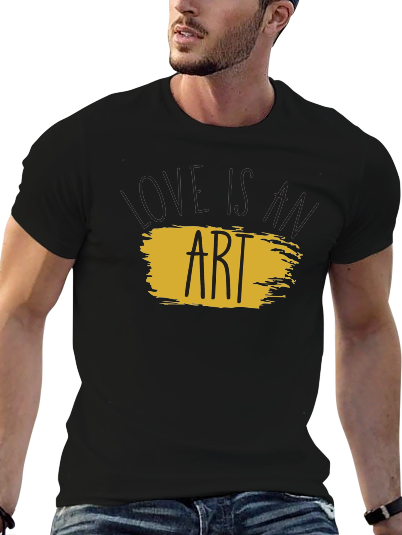 Love is an Art Black T-Shirt