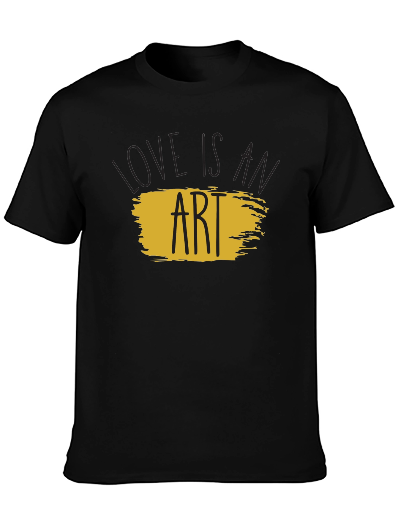 Love is an Art Black T-Shirt