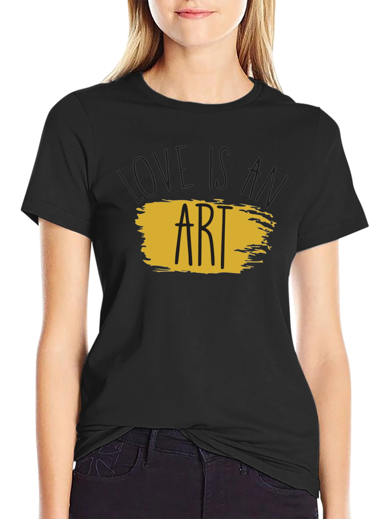 Love is an Art Black T-Shirt