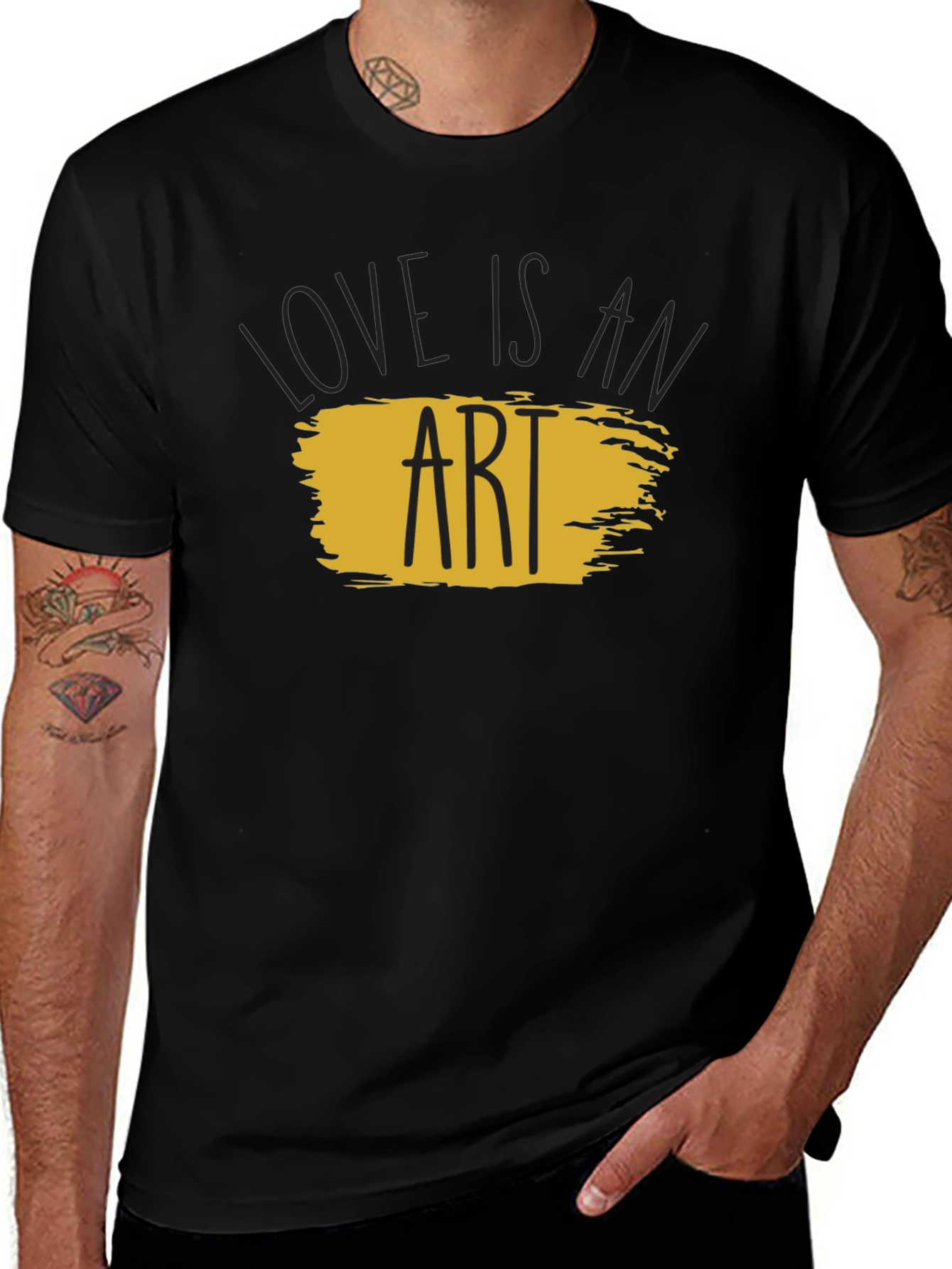 Love is an Art Black T-Shirt